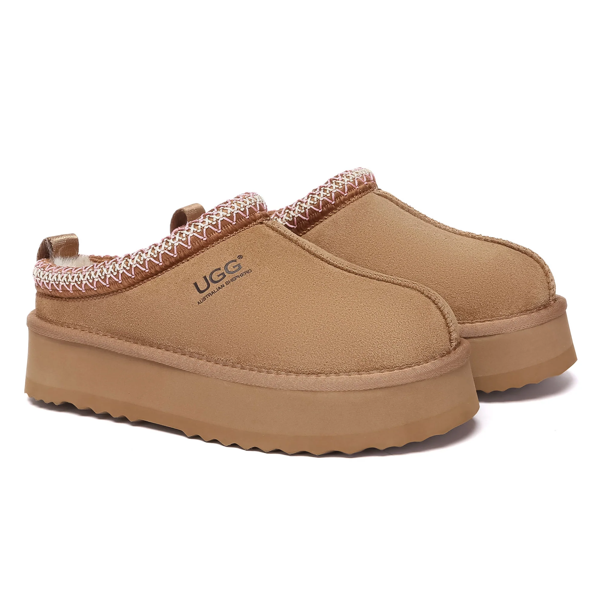 Tazman Multicolor UGG Platform Slippers - Image 29