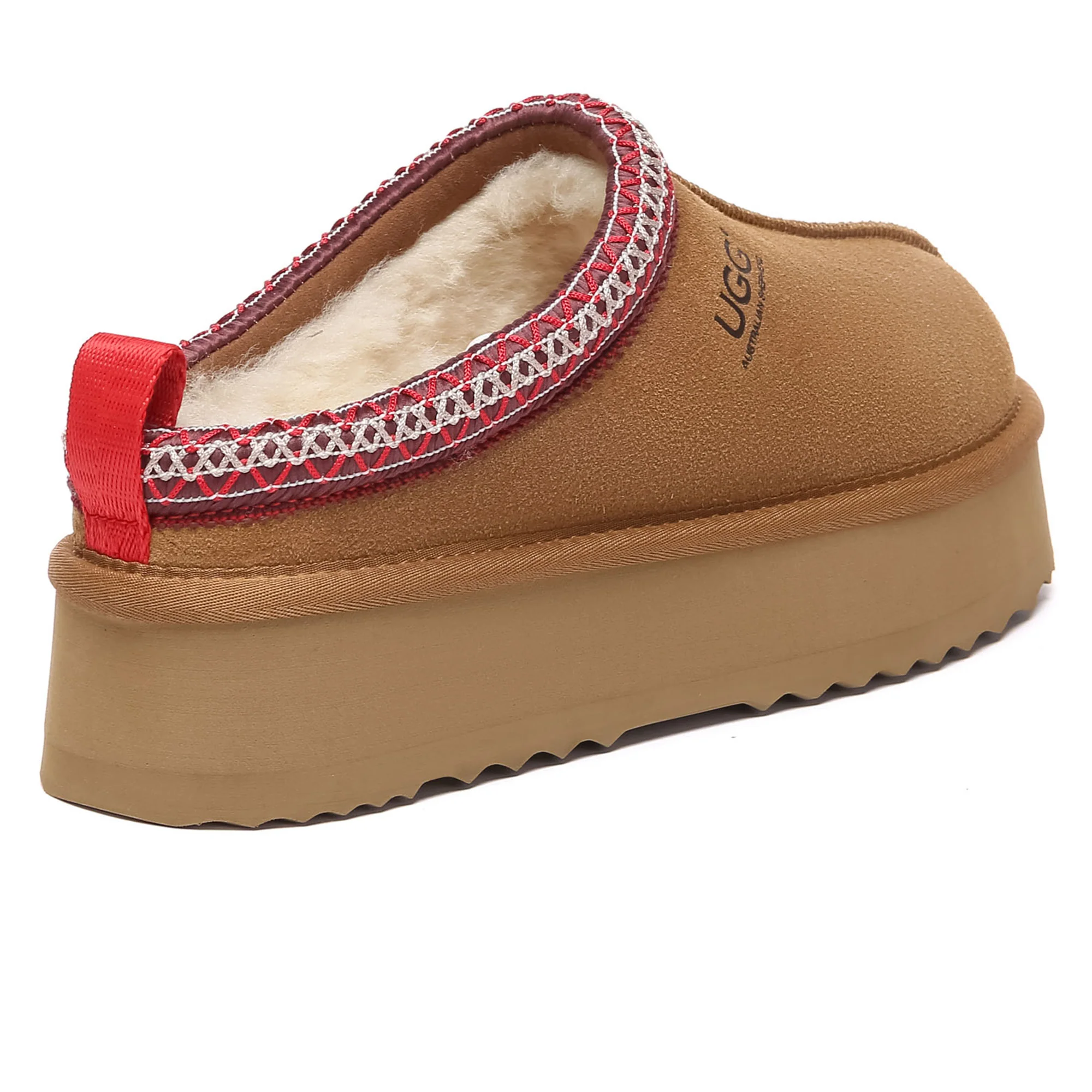 Tazman Multicolor UGG Platform Slippers - Image 3
