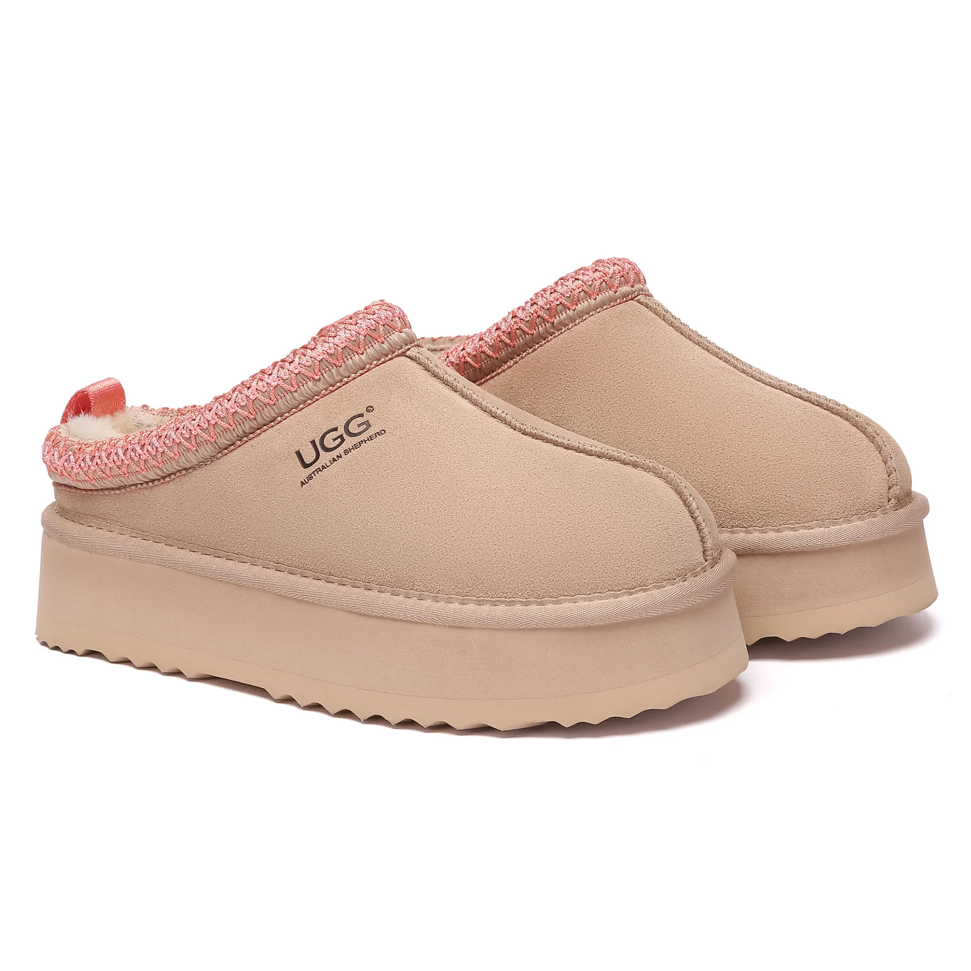 Tazman Multicolor UGG Platform Slippers - Image 34
