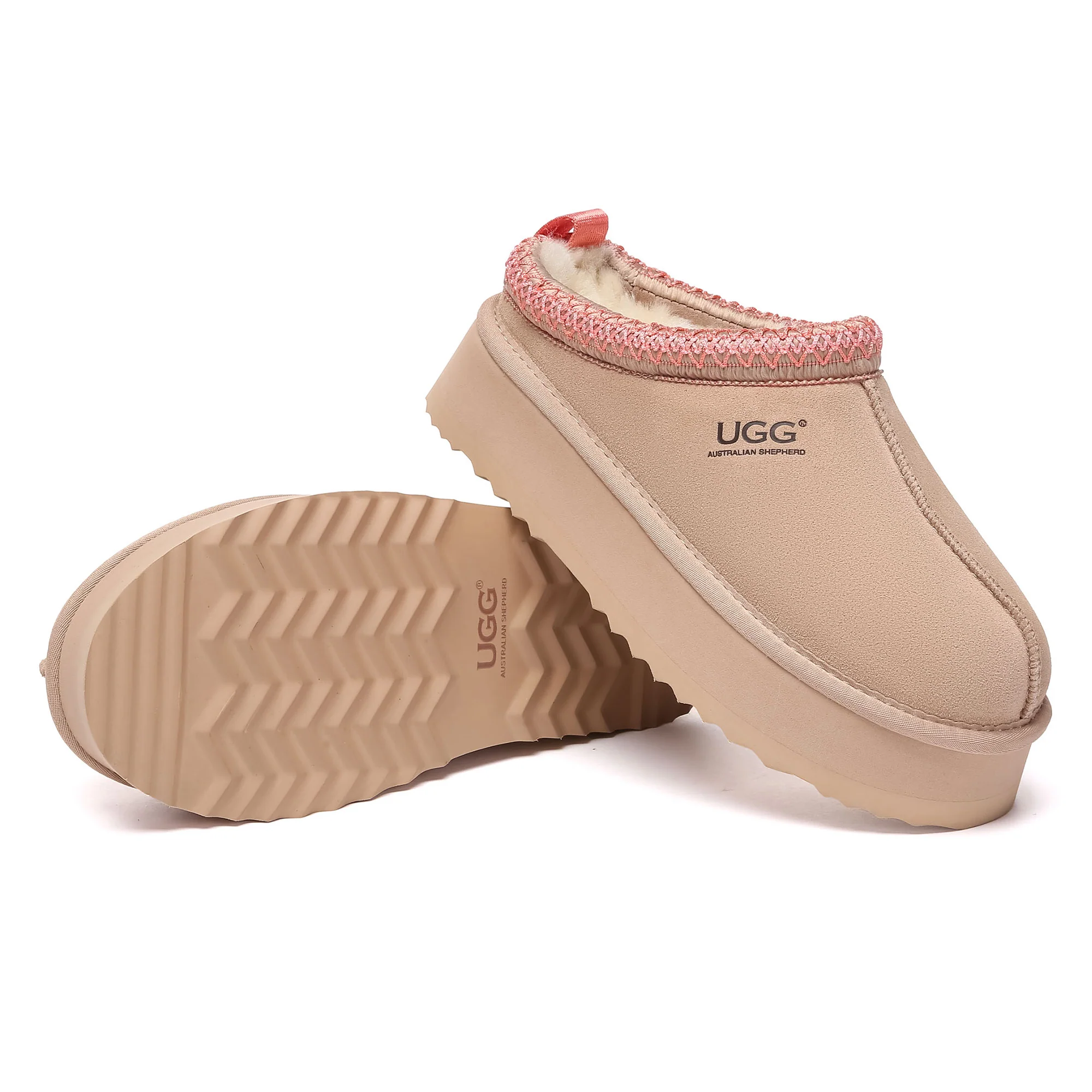 Tazman Multicolor UGG Platform Slippers - Image 35