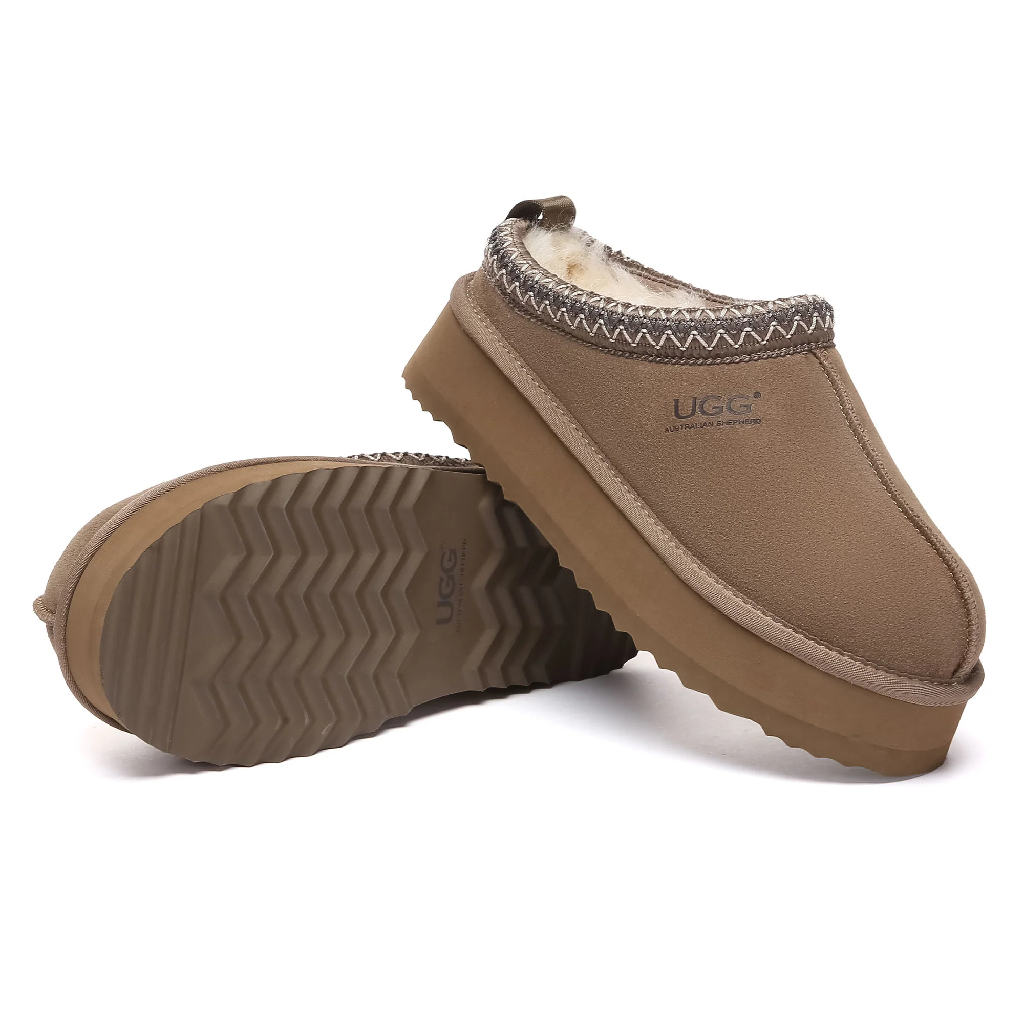 Tazman Multicolor UGG Platform Slippers - Image 45