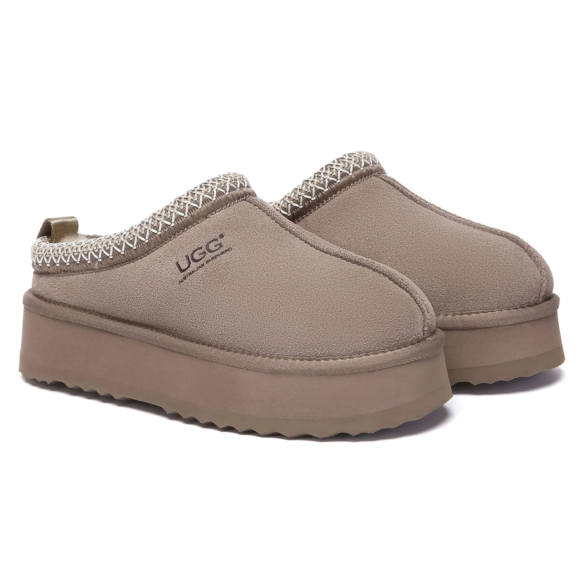 Tazman Multicolor UGG Platform Slippers - Image 49