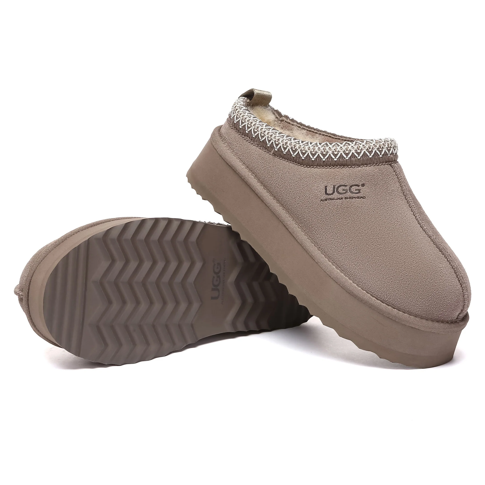 Tazman Multicolor UGG Platform Slippers - Image 50