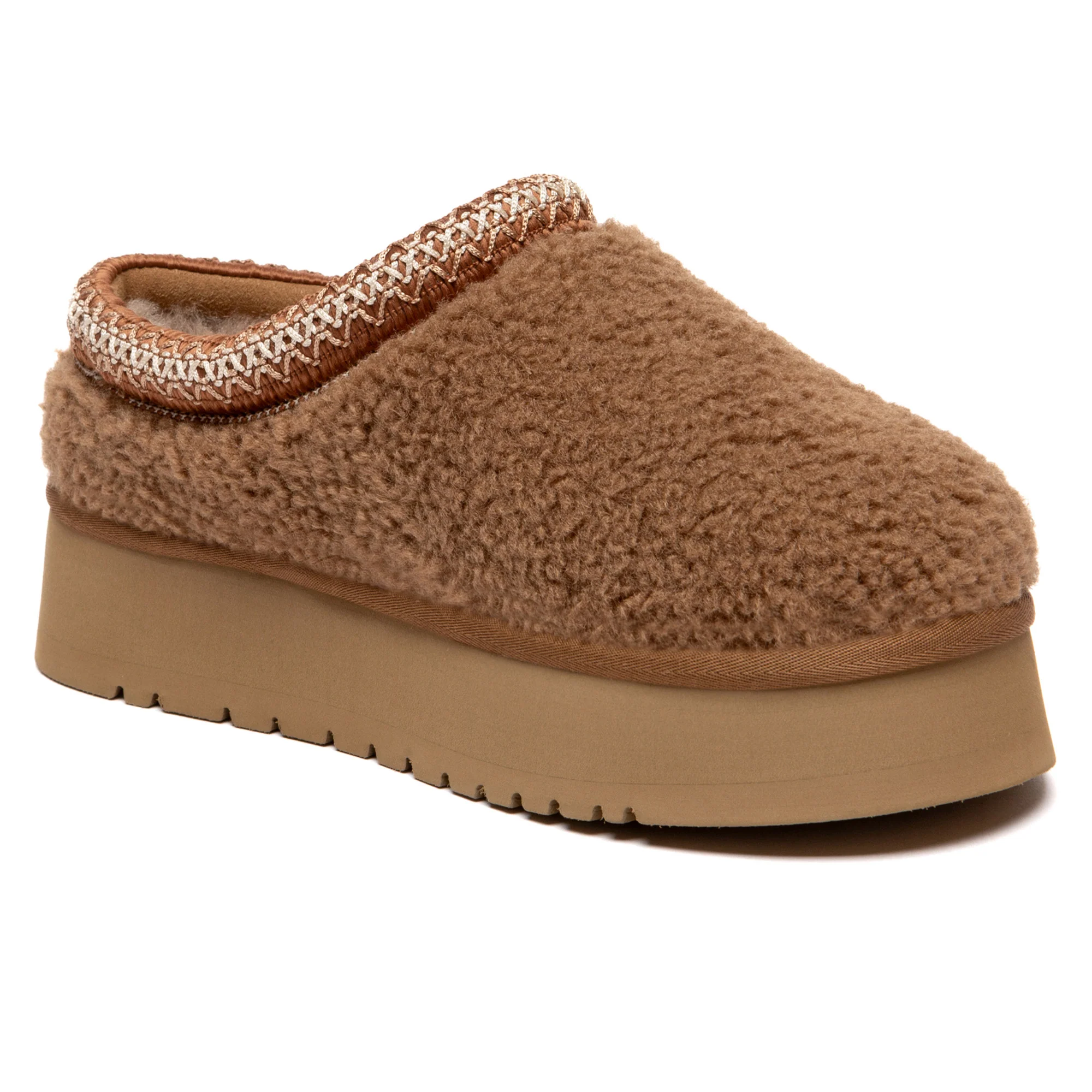 Tazzy Furry Platform UGG Slippers - Image 3
