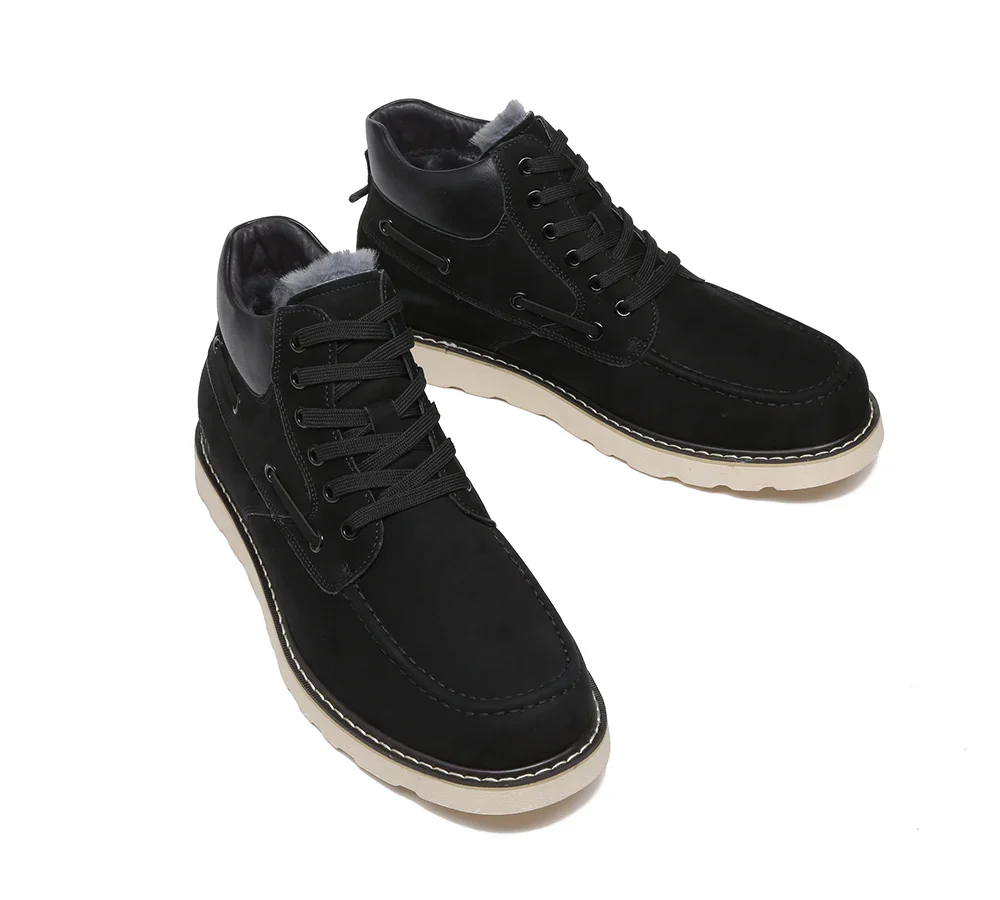 Trek Sheepskin Men Ankle Boots - Image 10