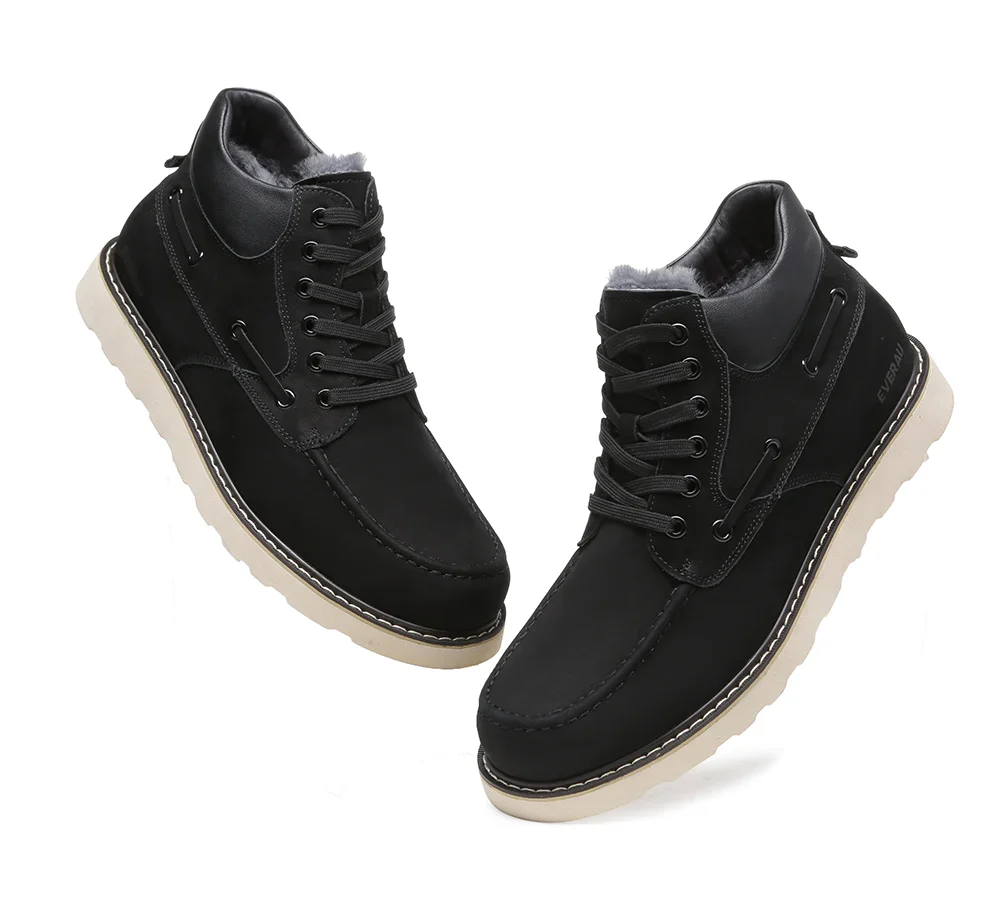 Trek Sheepskin Men Ankle Boots - Image 12