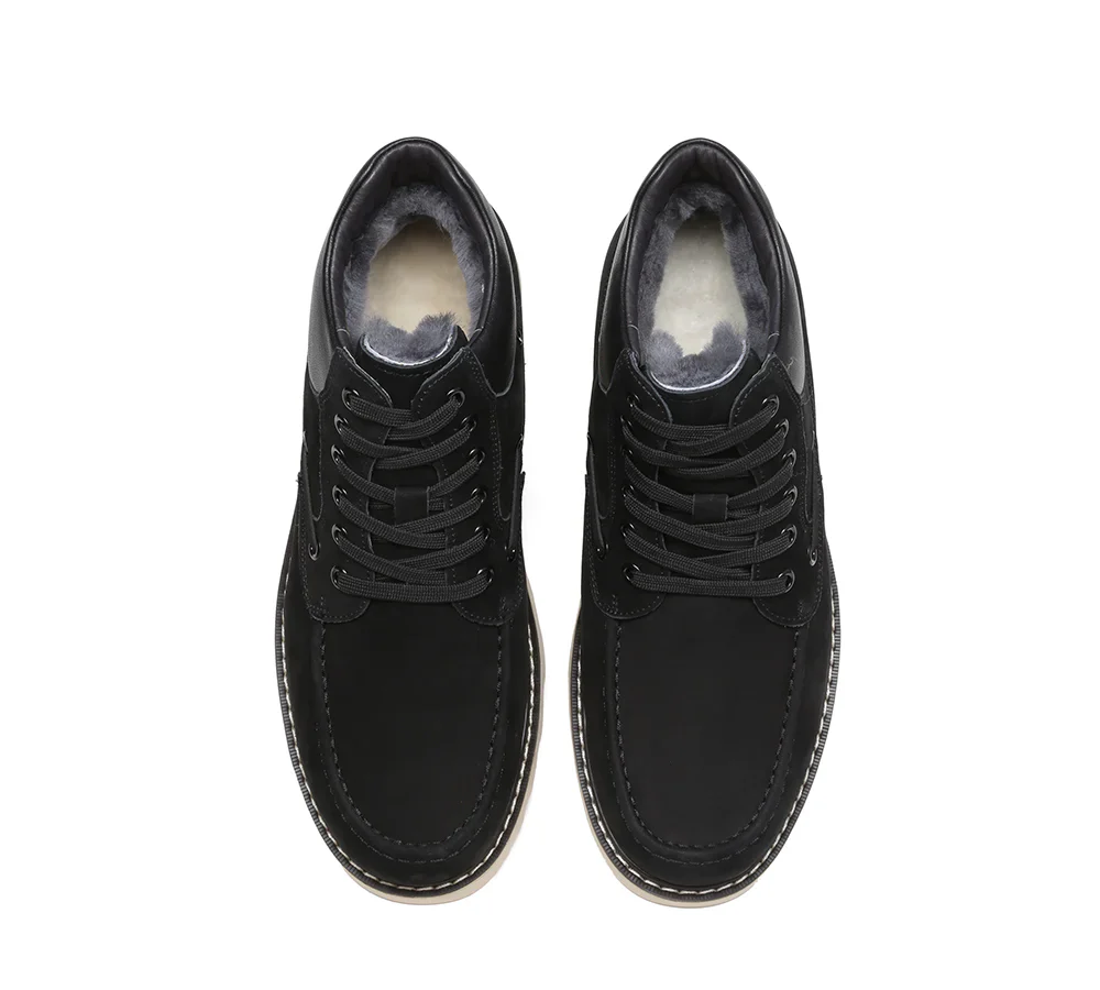 Trek Sheepskin Men Ankle Boots - Image 13