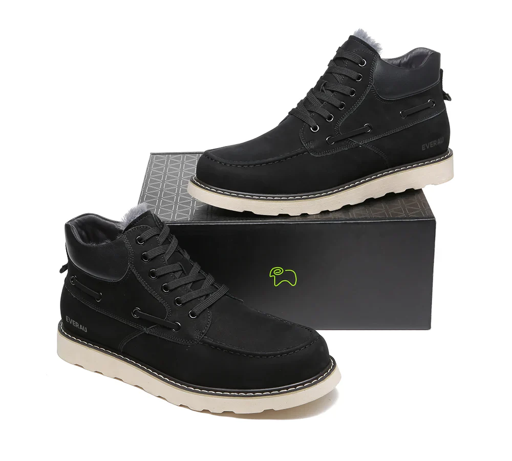 Trek Sheepskin Men Ankle Boots - Image 14
