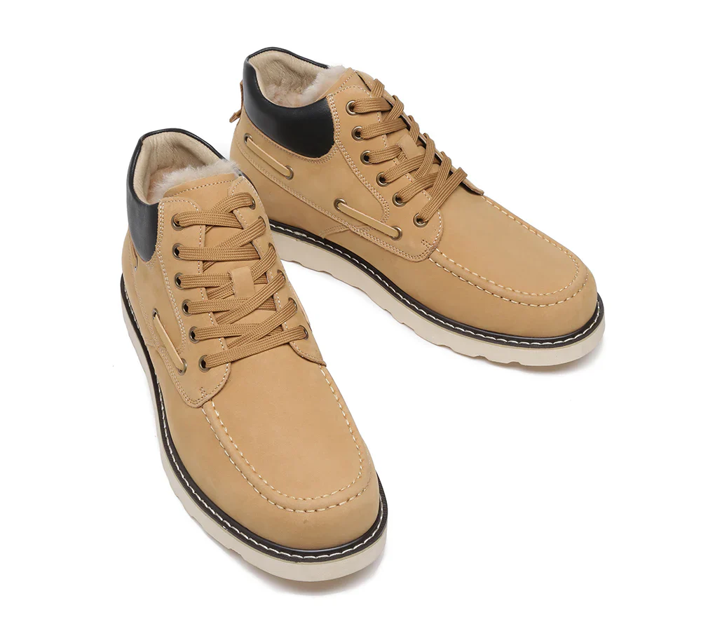Trek Sheepskin Men Ankle Boots - Image 3