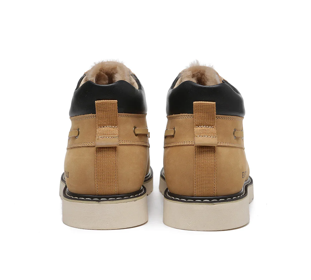 Trek Sheepskin Men Ankle Boots - Image 4