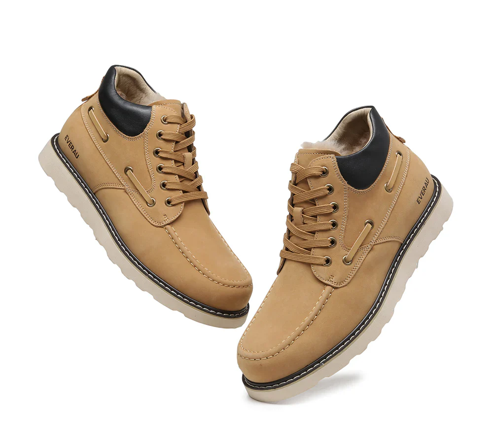 Trek Sheepskin Men Ankle Boots - Image 5
