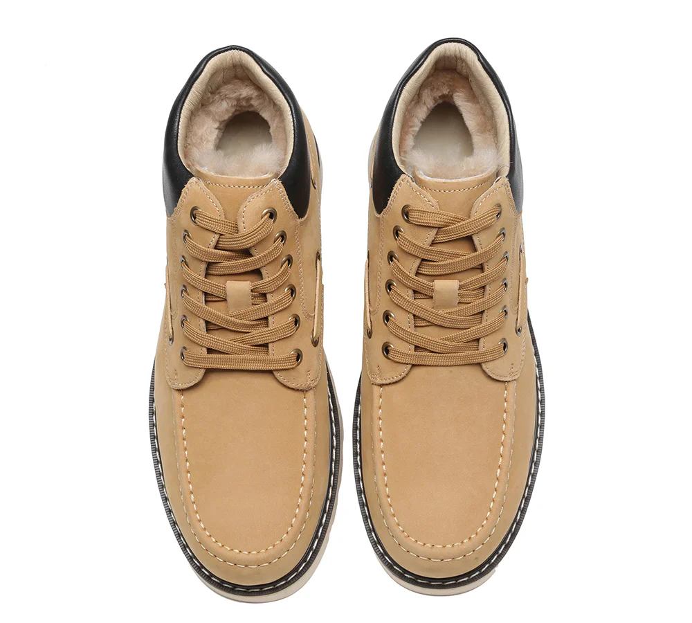 Trek Sheepskin Men Ankle Boots - Image 6