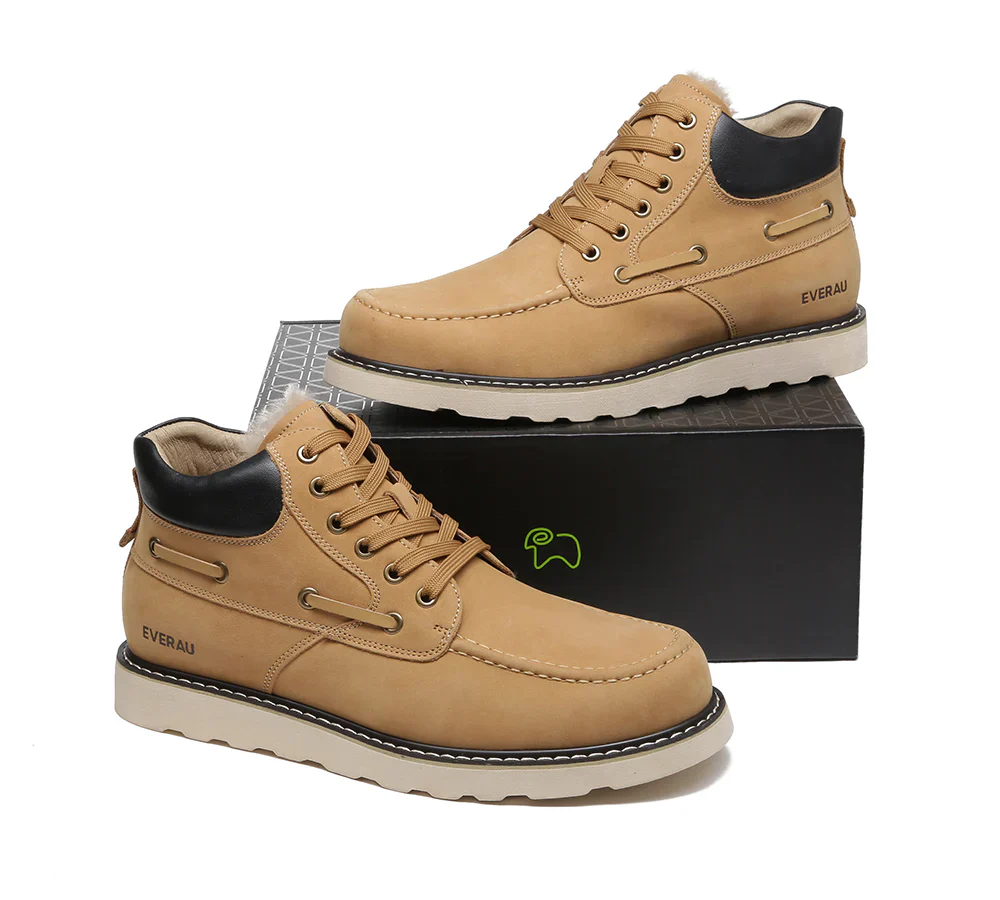 Trek Sheepskin Men Ankle Boots - Image 7