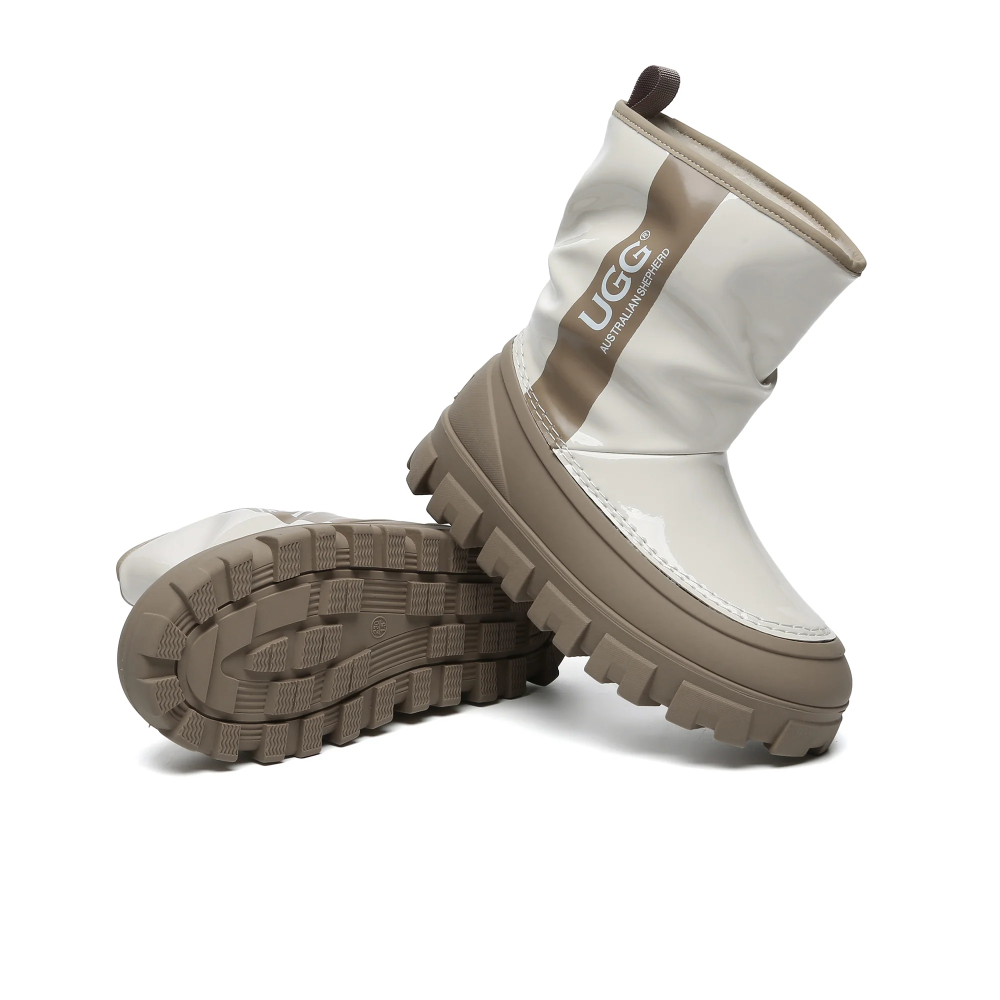 UGG Chunky Sheepskin Rain Boots - Image 10