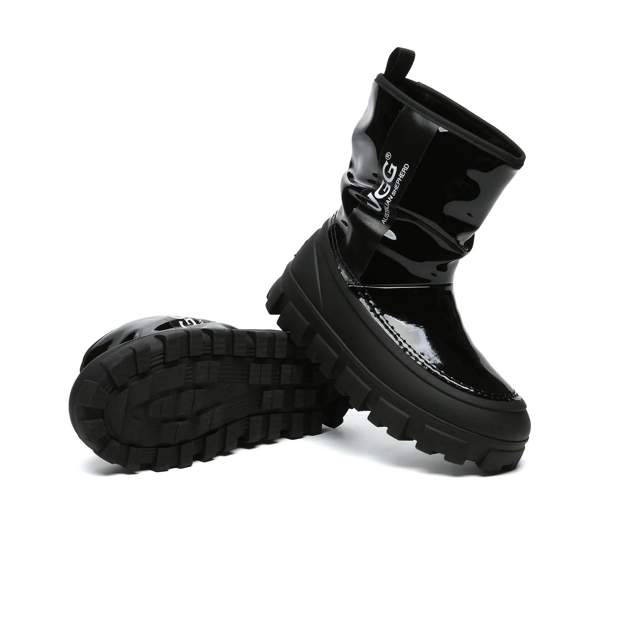 UGG Chunky Sheepskin Rain Boots - Image 5