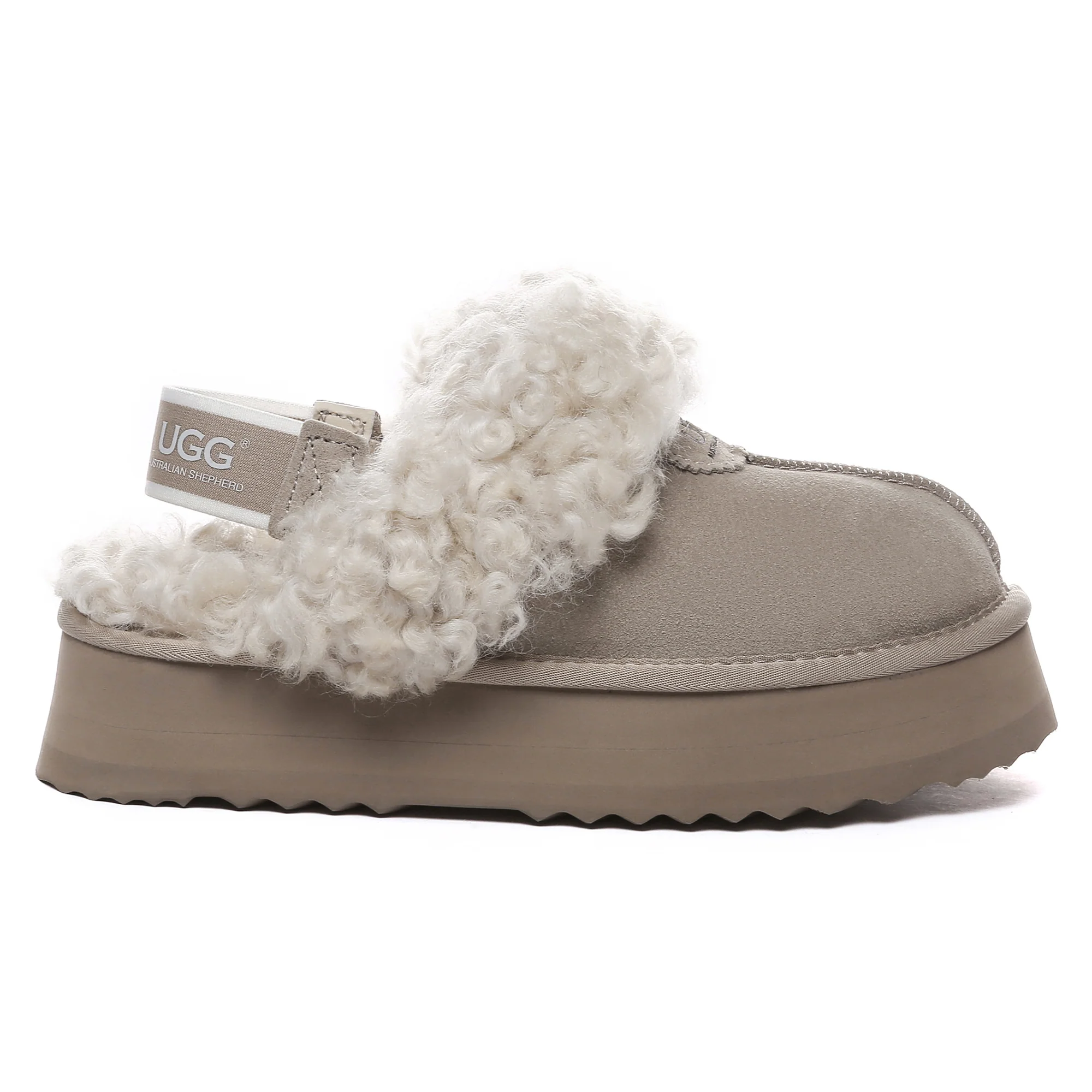 UGG Fuzzy Waffle Slingback Platform Slides - Image 11
