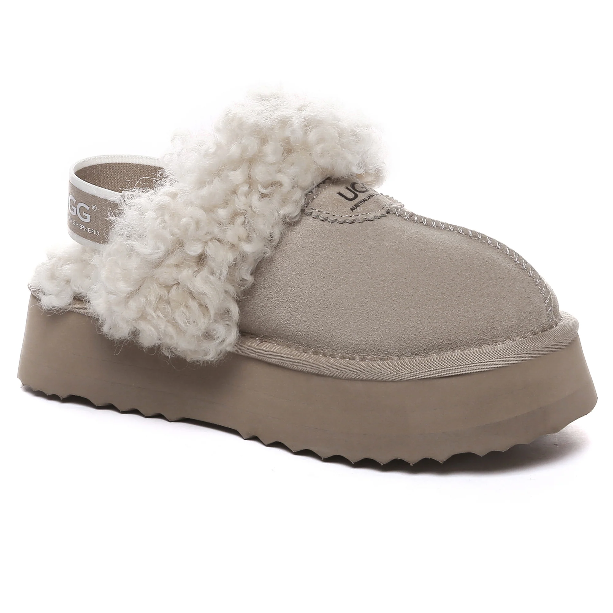 UGG Fuzzy Waffle Slingback Platform Slides - Image 13