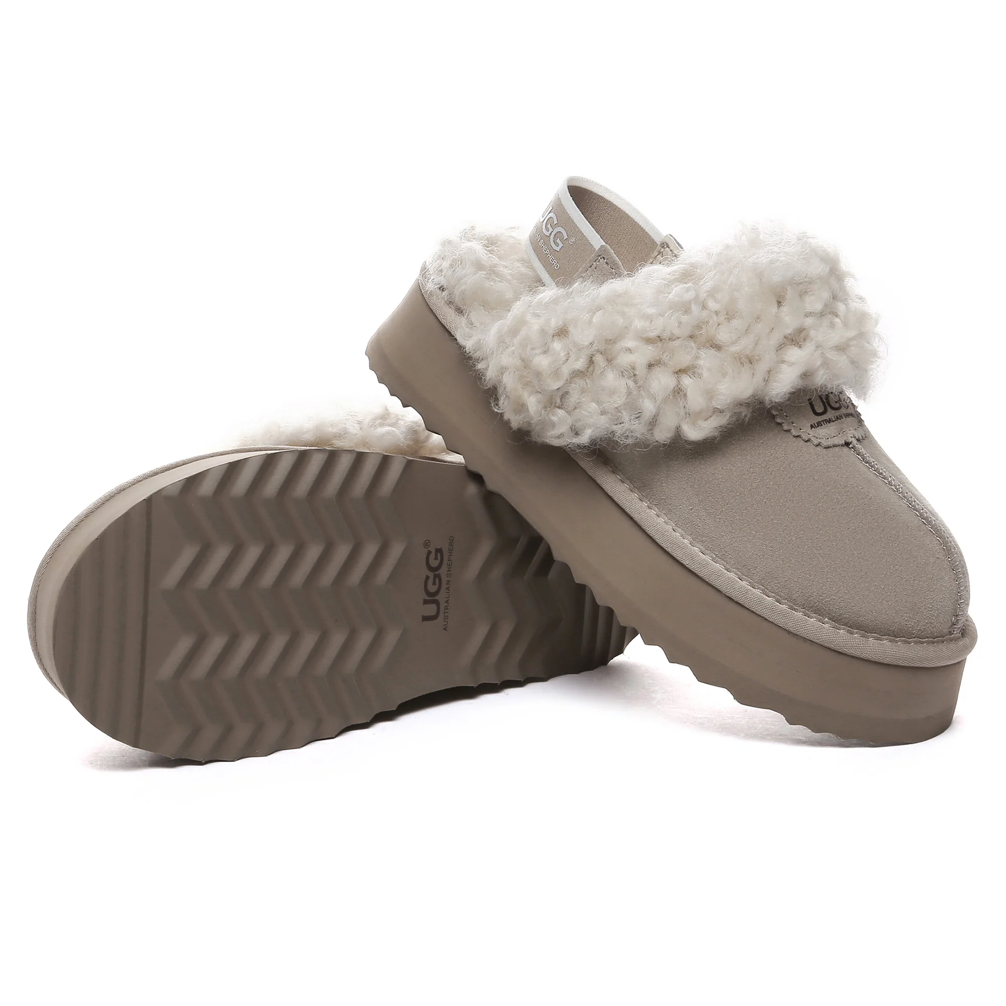 UGG Fuzzy Waffle Slingback Platform Slides - Image 15