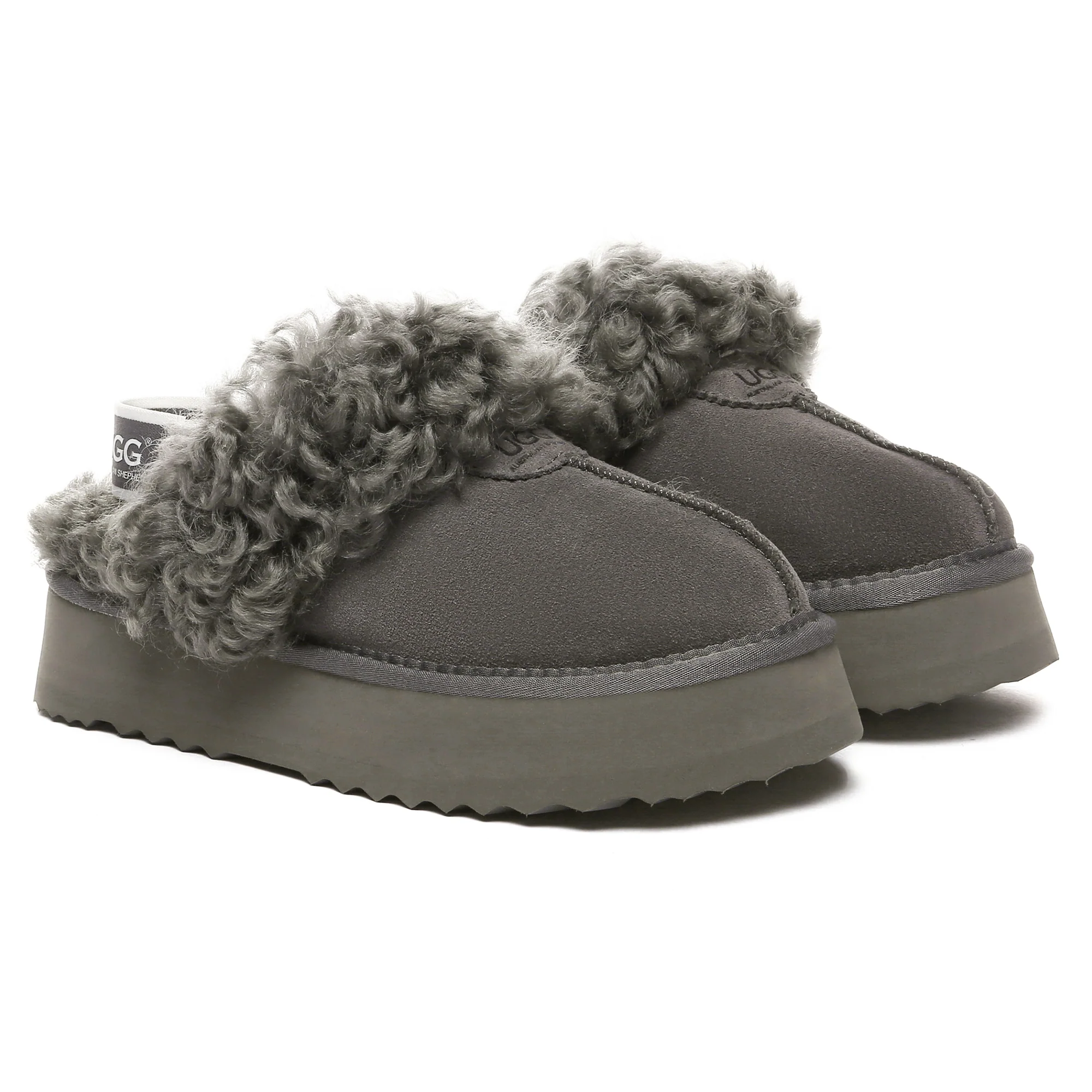 UGG Fuzzy Waffle Slingback Platform Slides - Image 19