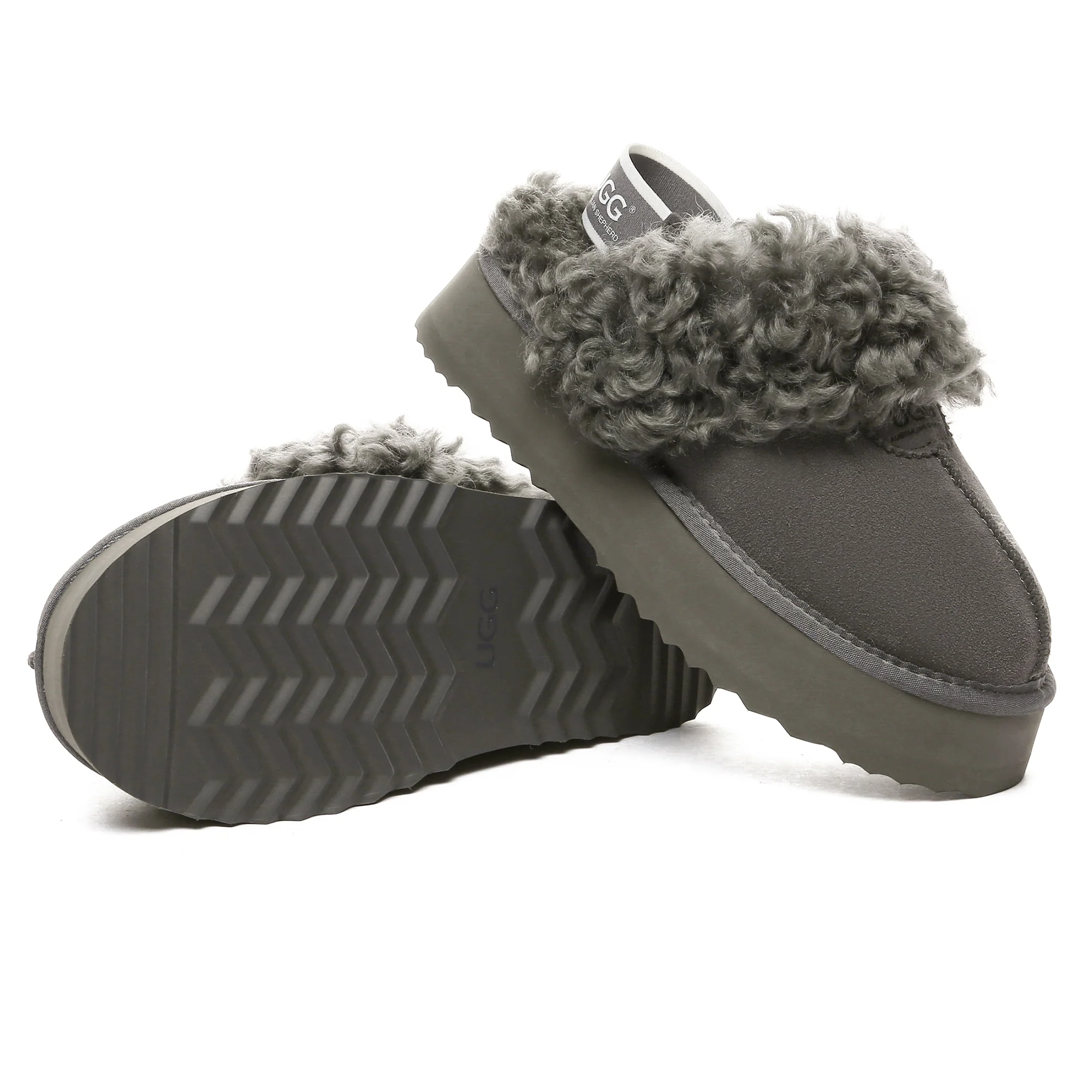 UGG Fuzzy Waffle Slingback Platform Slides - Image 20