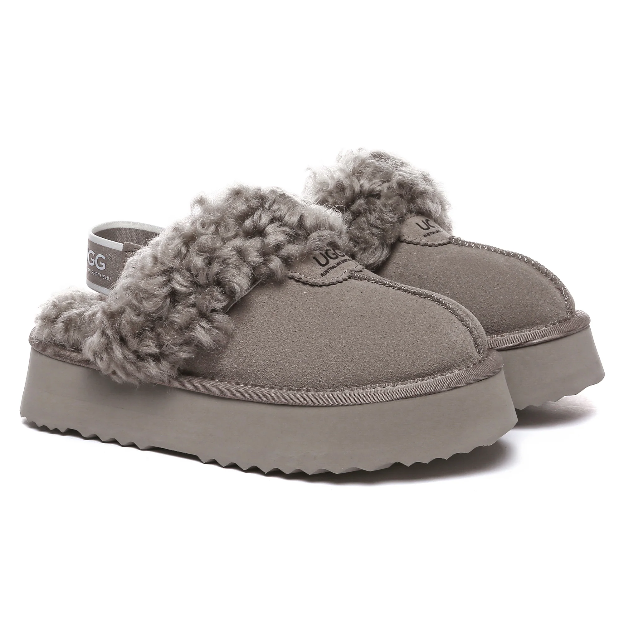UGG Fuzzy Waffle Slingback Platform Slides - Image 24