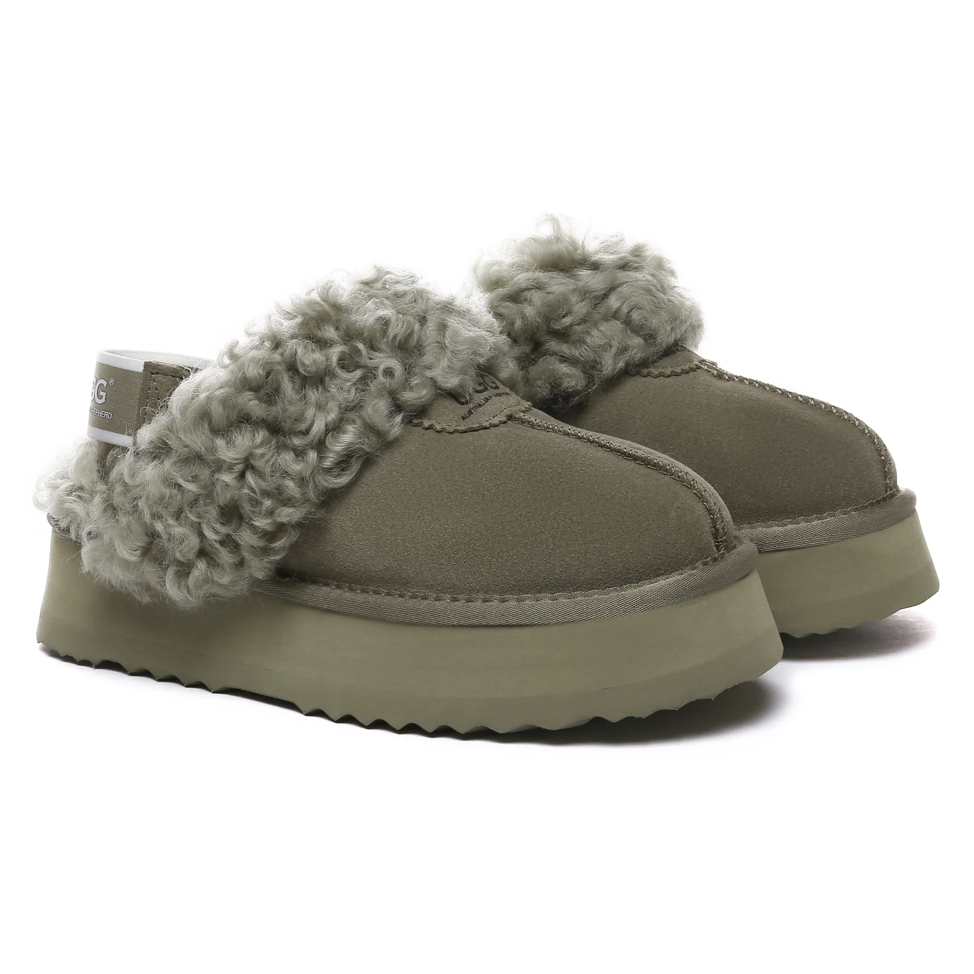 UGG Fuzzy Waffle Slingback Platform Slides - Image 29