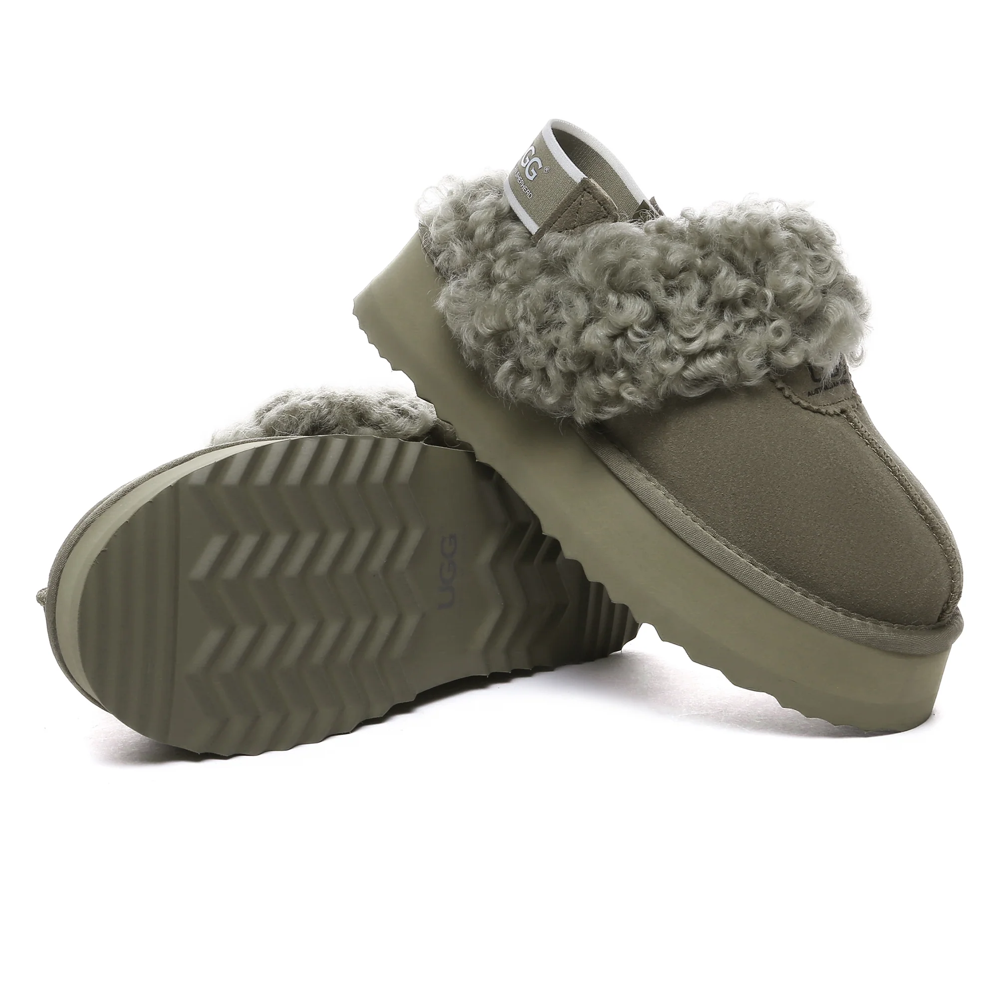 UGG Fuzzy Waffle Slingback Platform Slides - Image 30