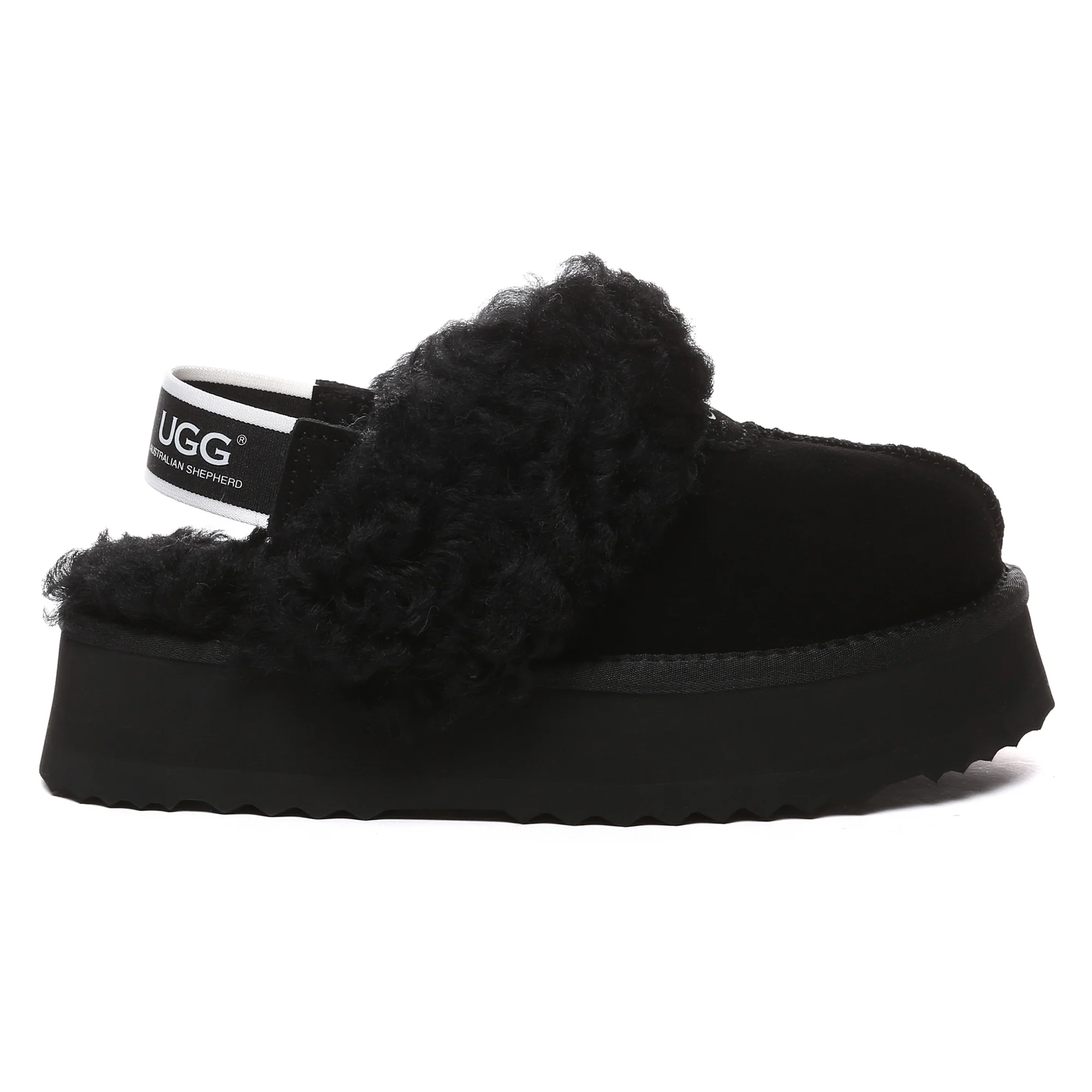 UGG Fuzzy Waffle Slingback Platform Slides - Image 6