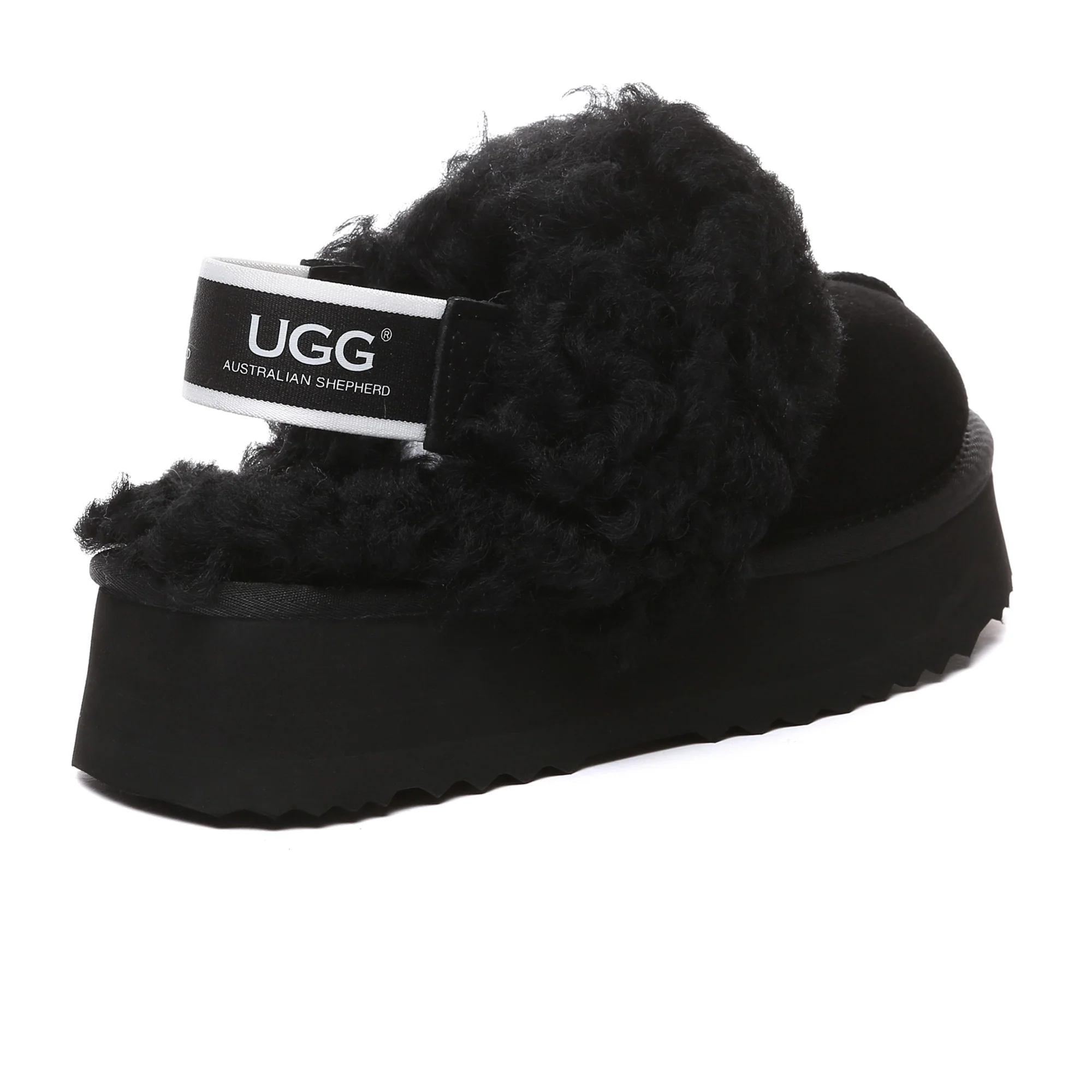 UGG Fuzzy Waffle Slingback Platform Slides - Image 7