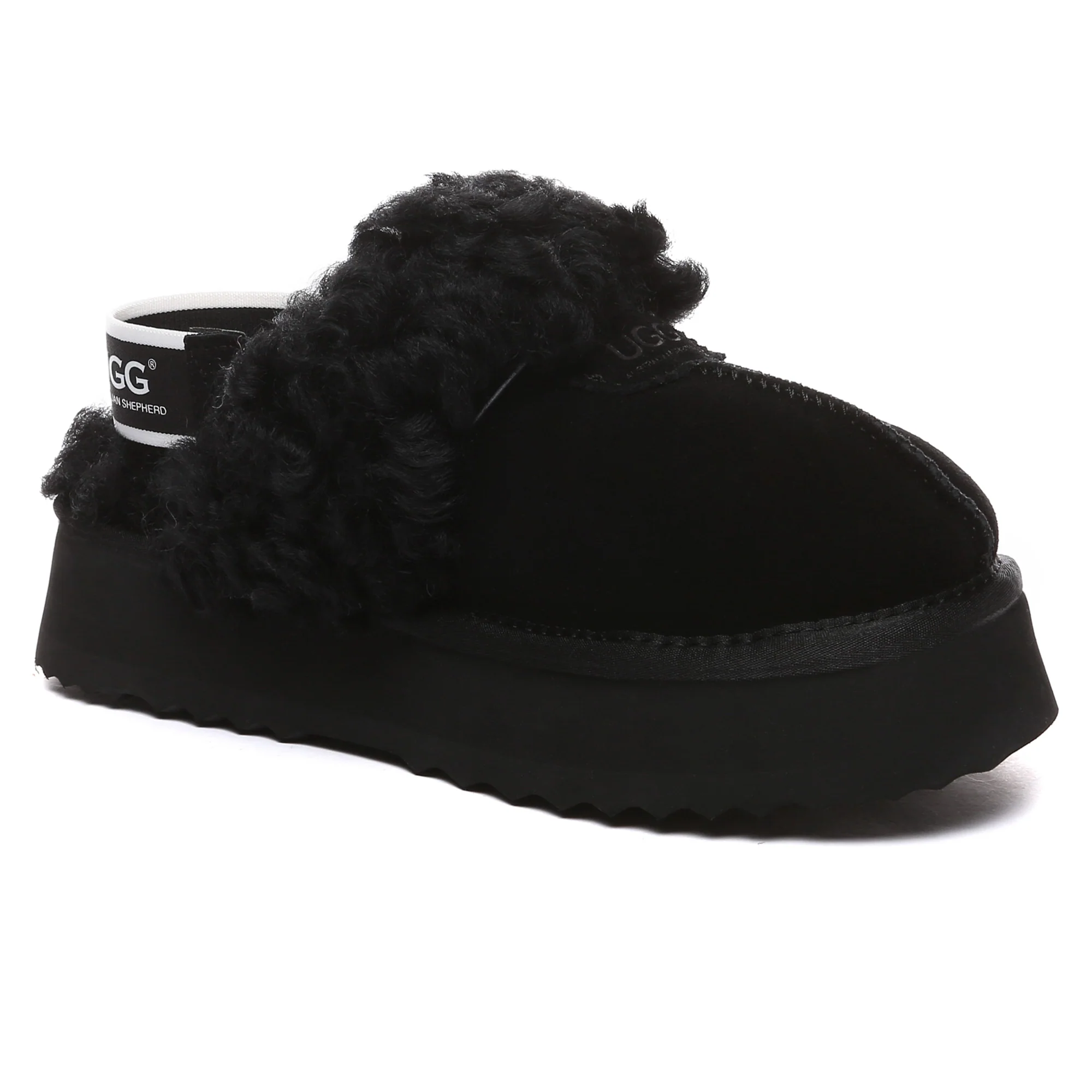 UGG Fuzzy Waffle Slingback Platform Slides - Image 8