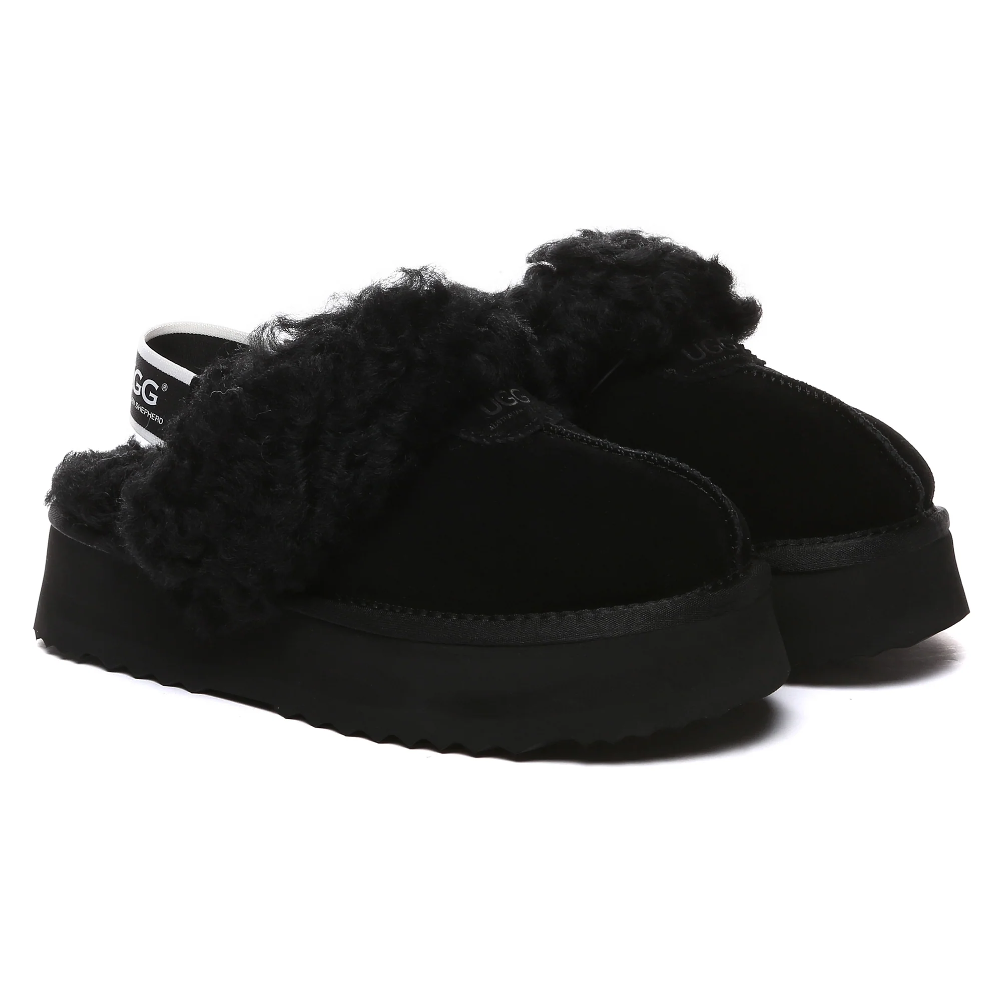 UGG Fuzzy Waffle Slingback Platform Slides - Image 9