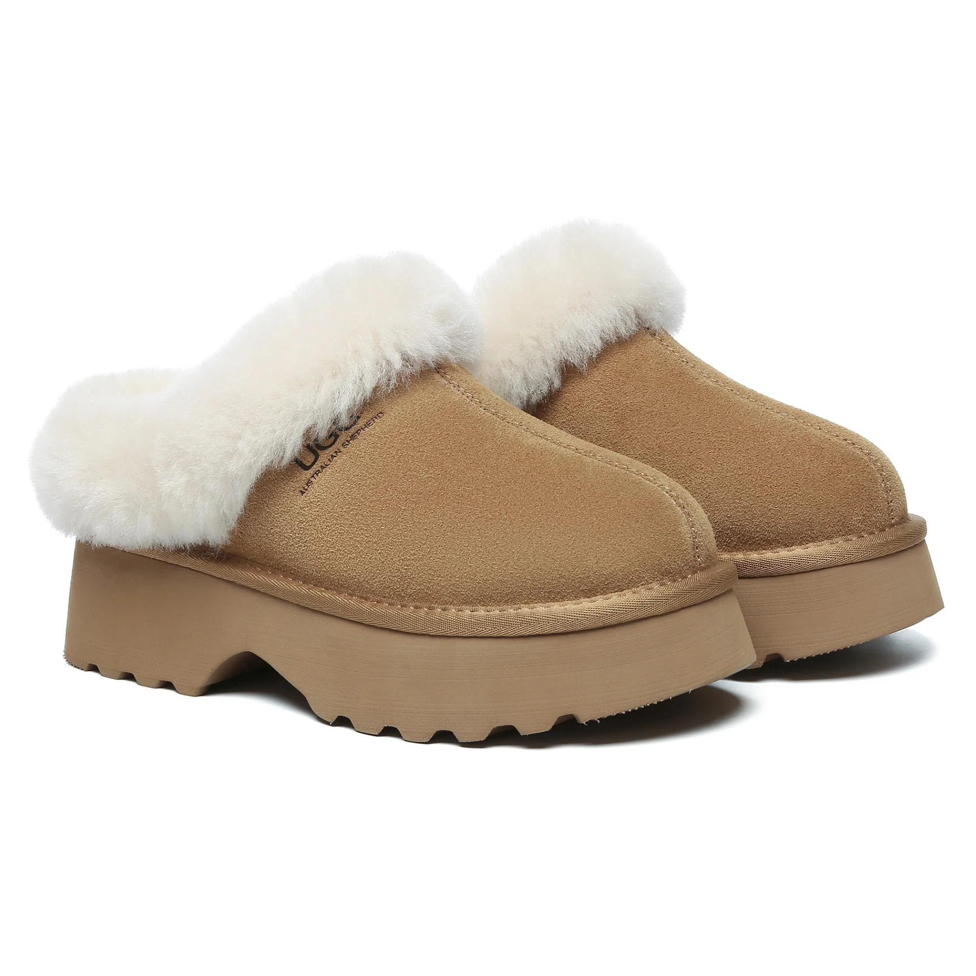 UGG Heel Platform Slippers - Image 4