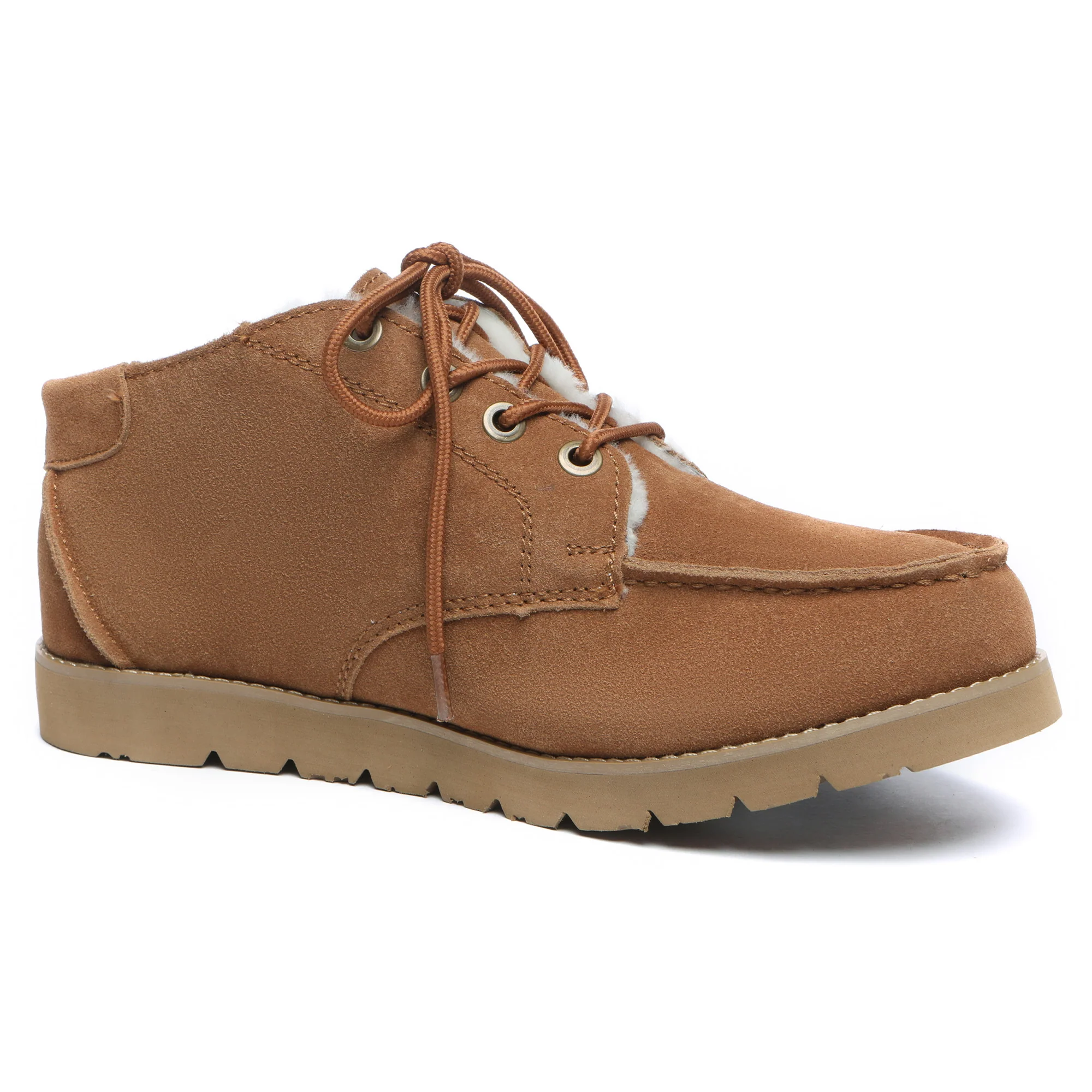 UGG Lace Up Sheepskin Men Ankle Boots - Image 3