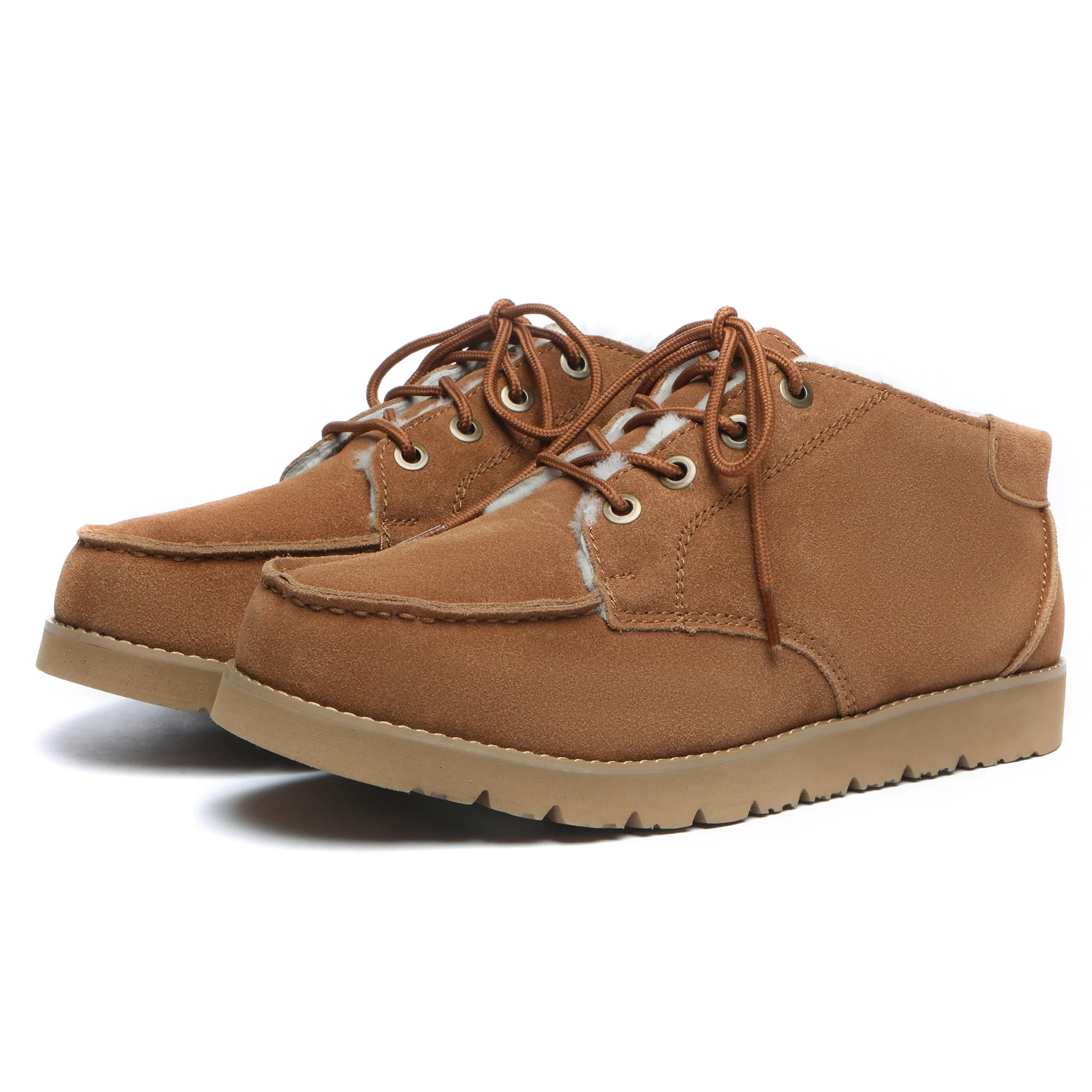 UGG Lace Up Sheepskin Men Ankle Boots - Image 4