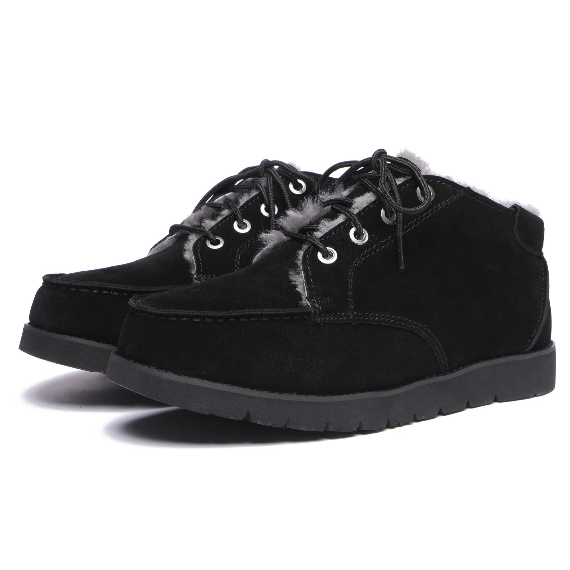 UGG Lace Up Sheepskin Men Ankle Boots - Image 9