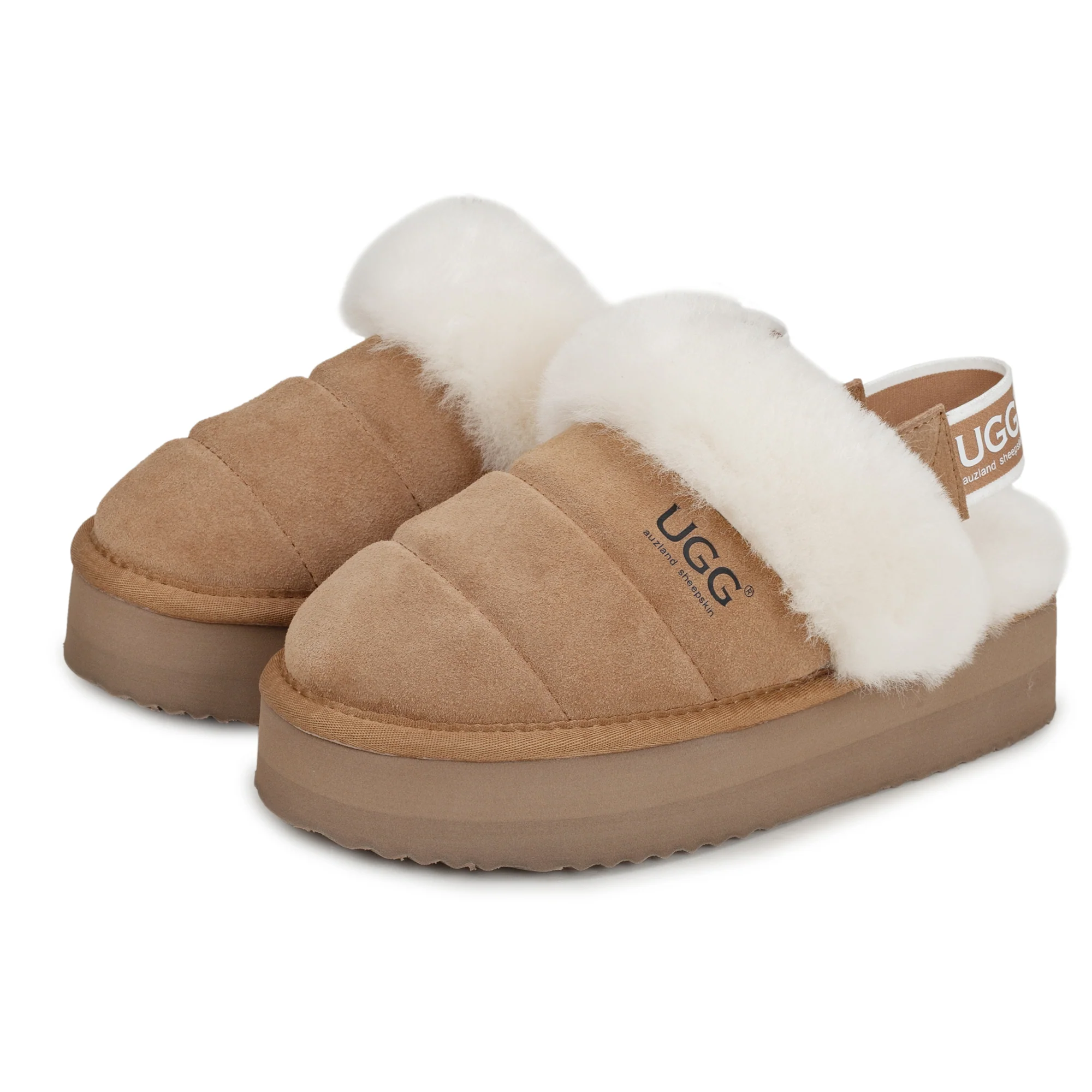 UGG Platform 3-in-1 Puffer Straps Scuff Slippers - Image 5