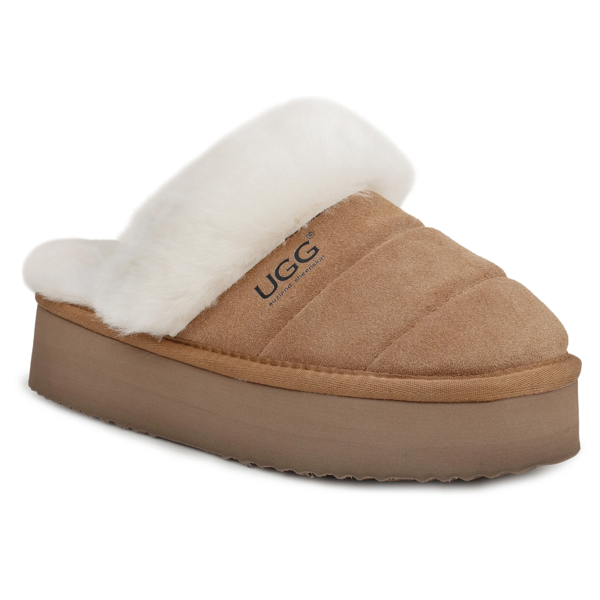 UGG Platform 3-in-1 Puffer Straps Scuff Slippers - Image 6