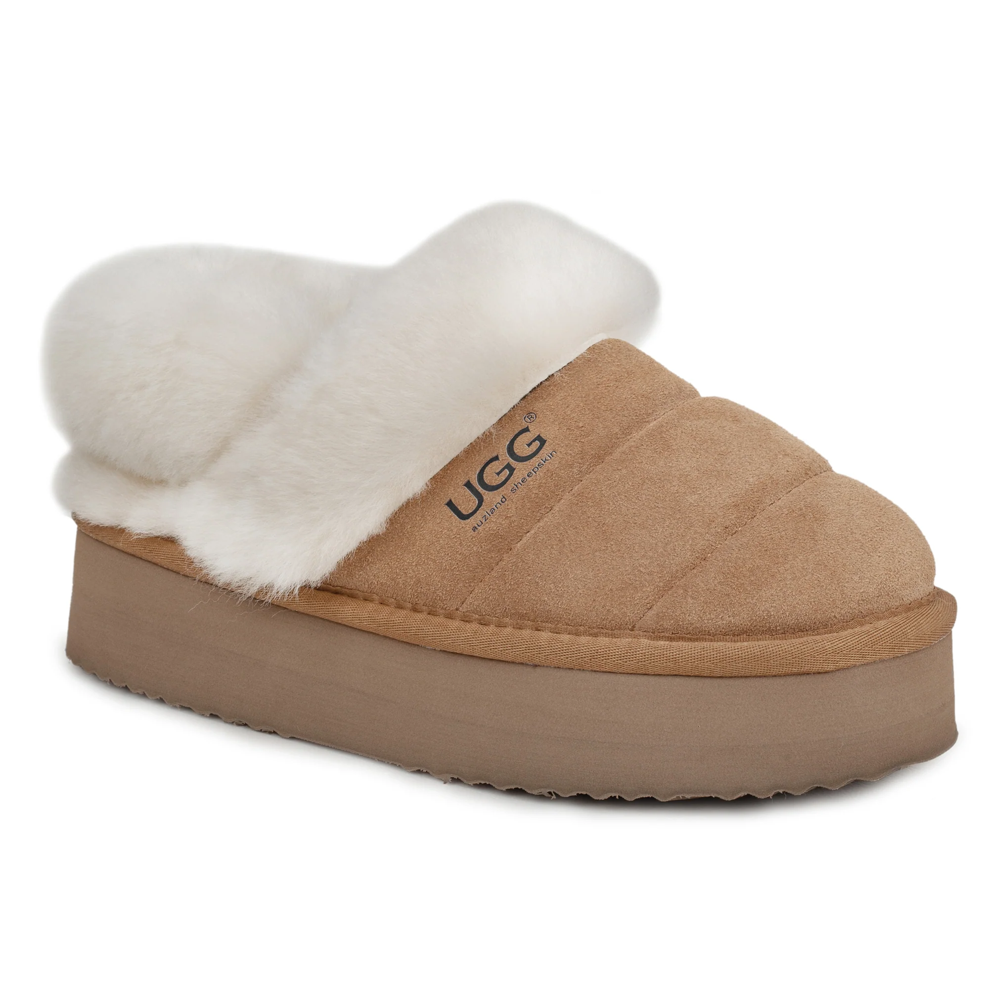 UGG Platform 3-in-1 Puffer Straps Scuff Slippers - Image 7