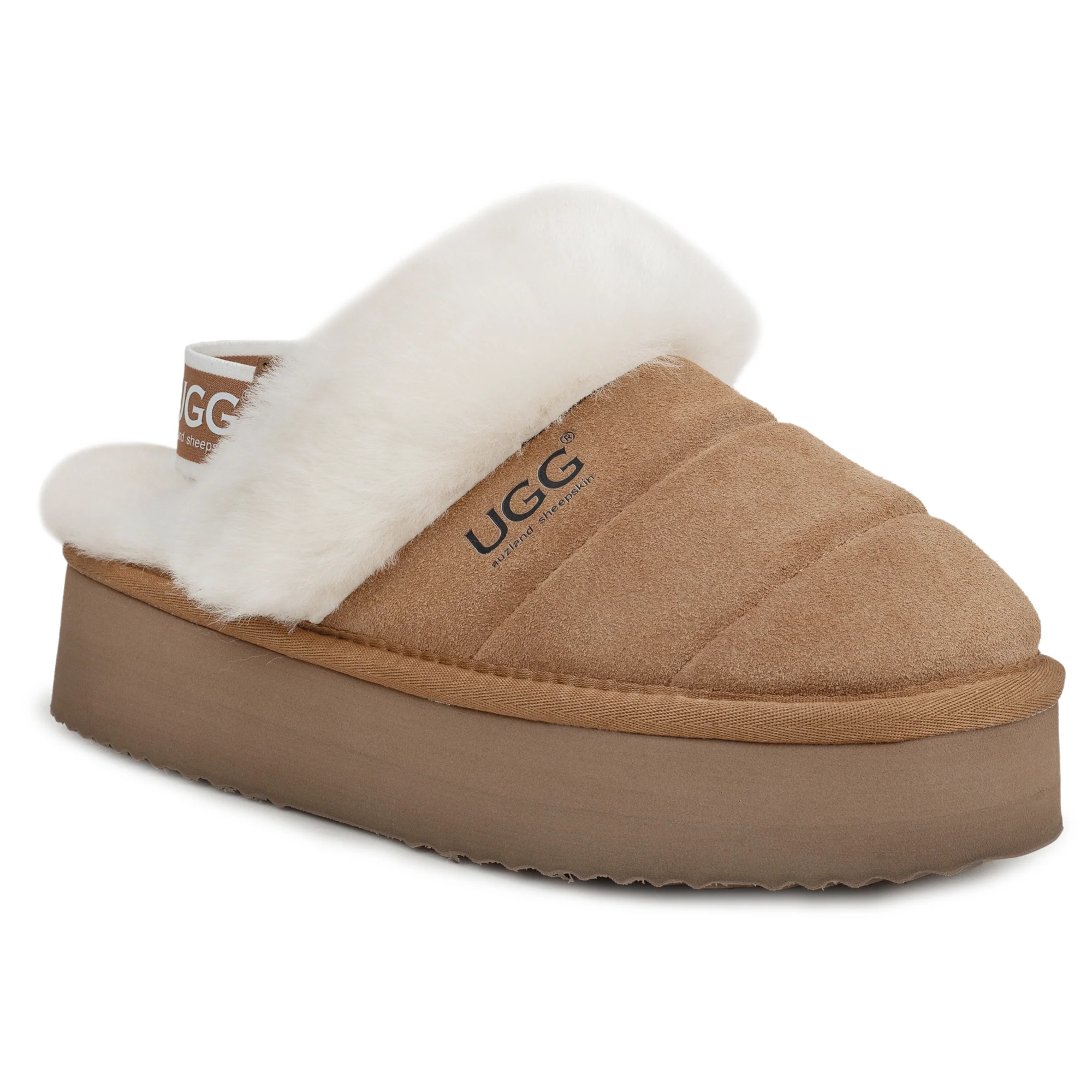 UGG Platform 3-in-1 Puffer Straps Scuff Slippers - Image 8
