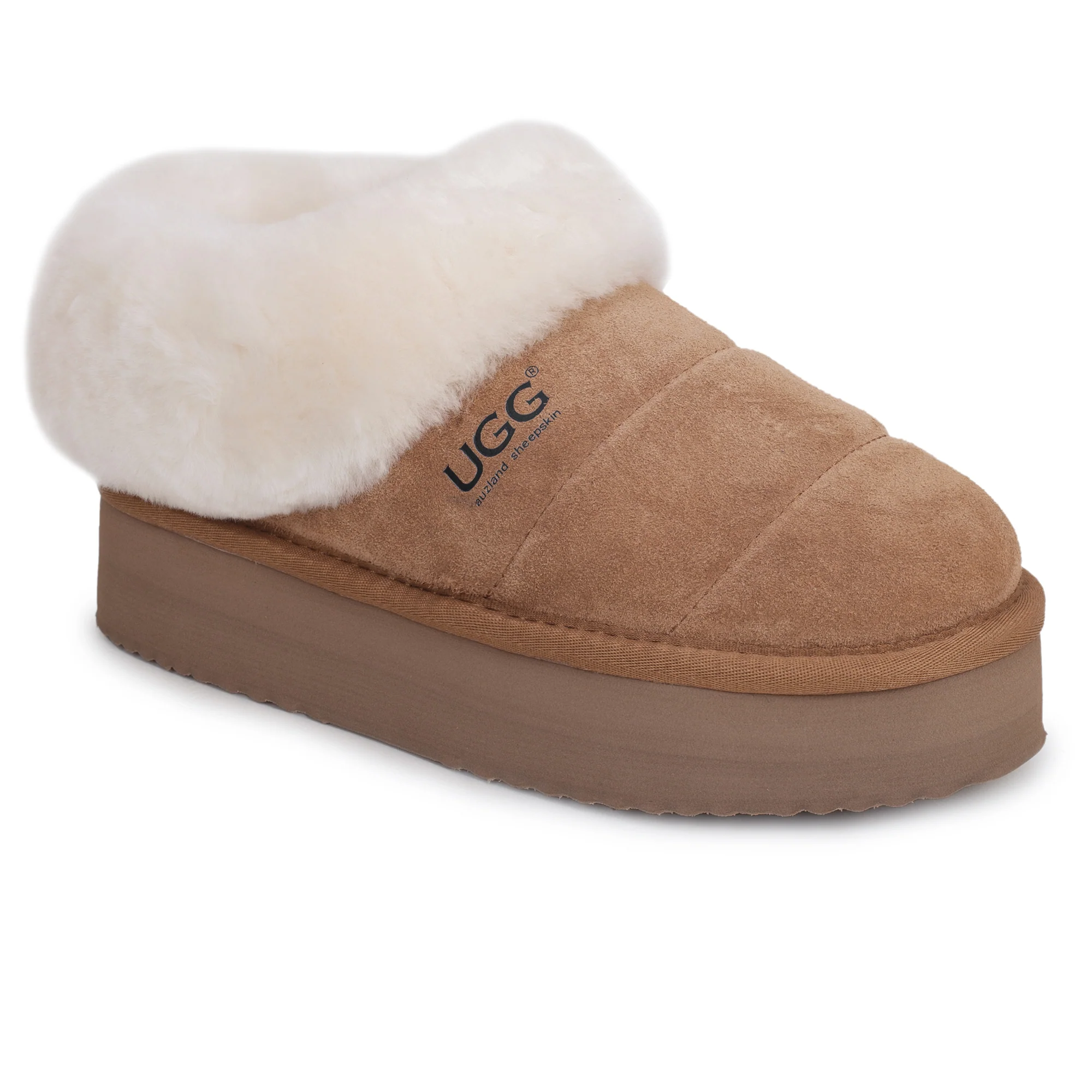 UGG Platform Ankle Puffer Slippers - Image 3