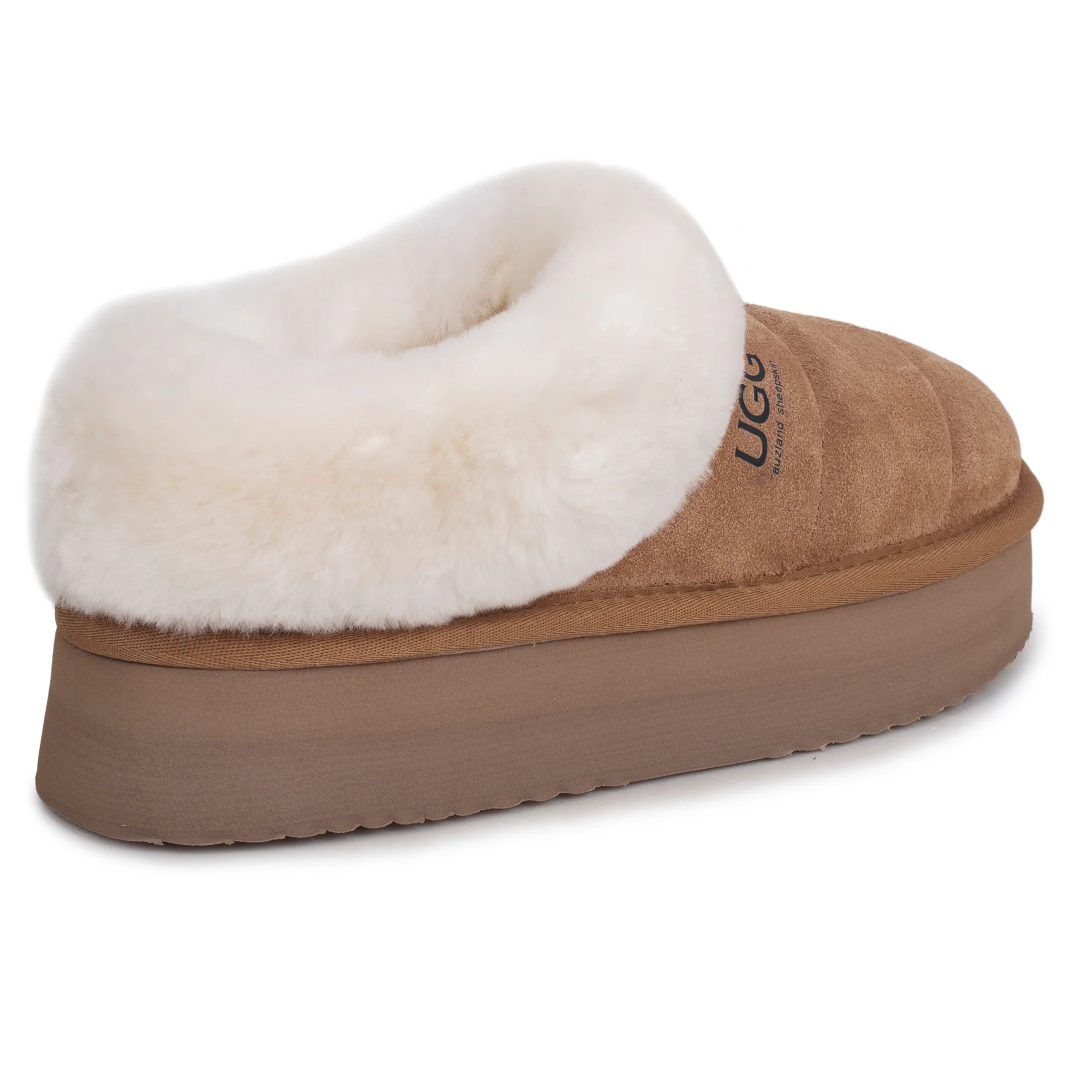 UGG Platform Ankle Puffer Slippers - Image 4