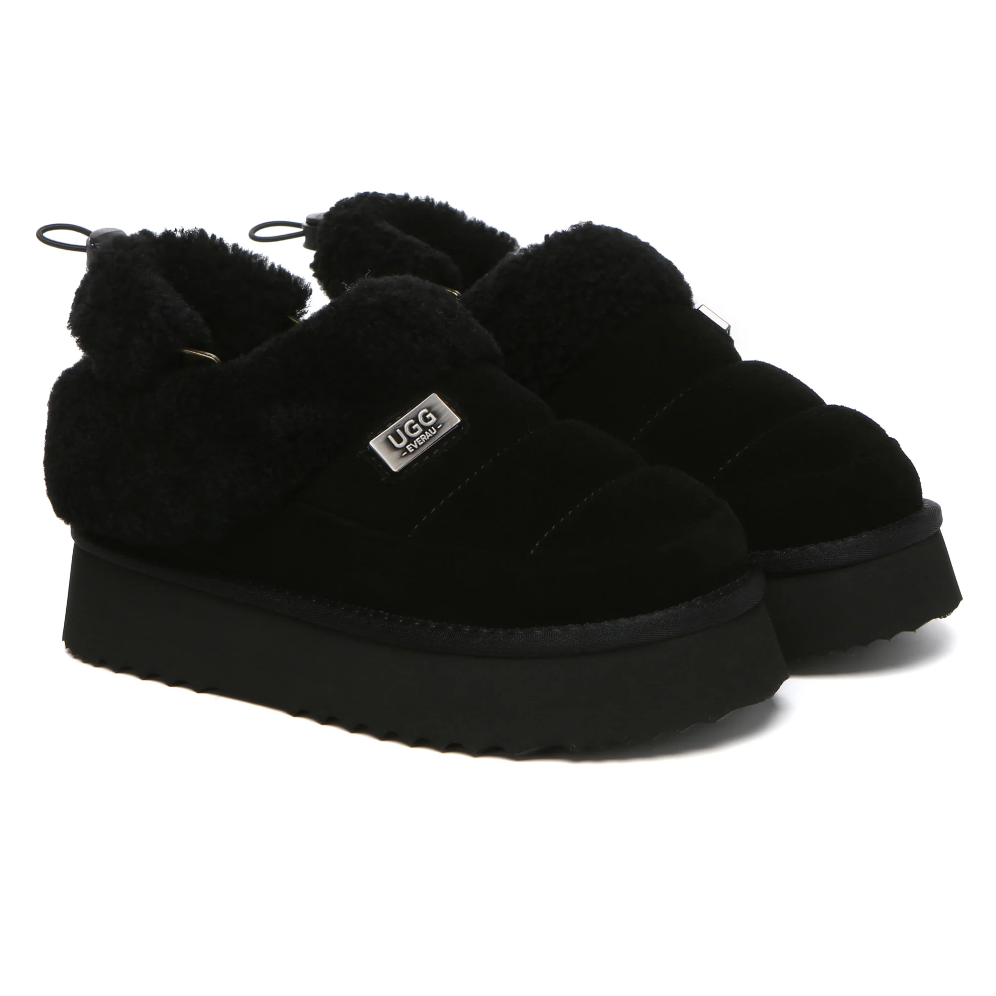 UGG Platform Slingback Muffin Slippers - Image 14