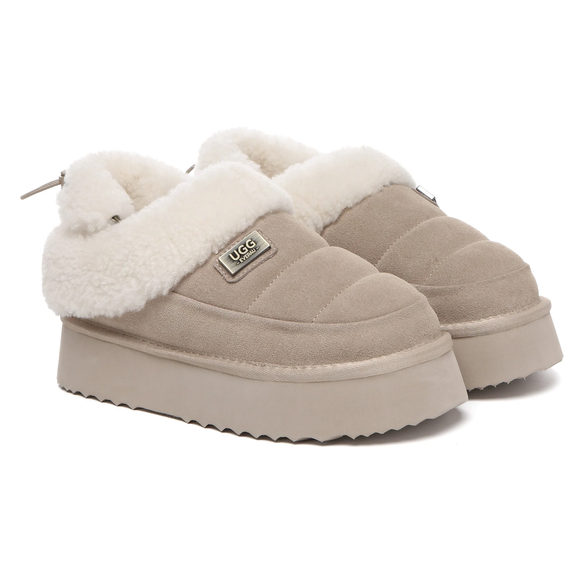 UGG Platform Slingback Muffin Slippers - Image 4