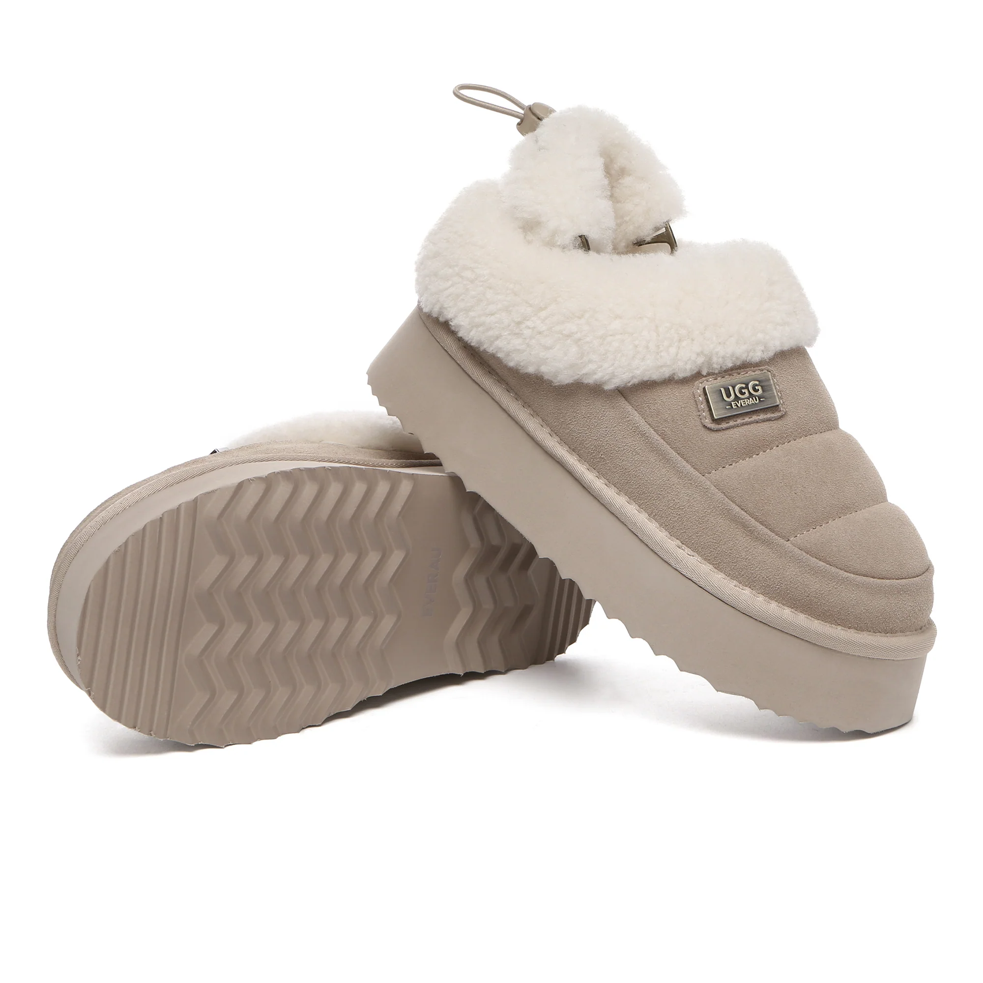UGG Platform Slingback Muffin Slippers - Image 5