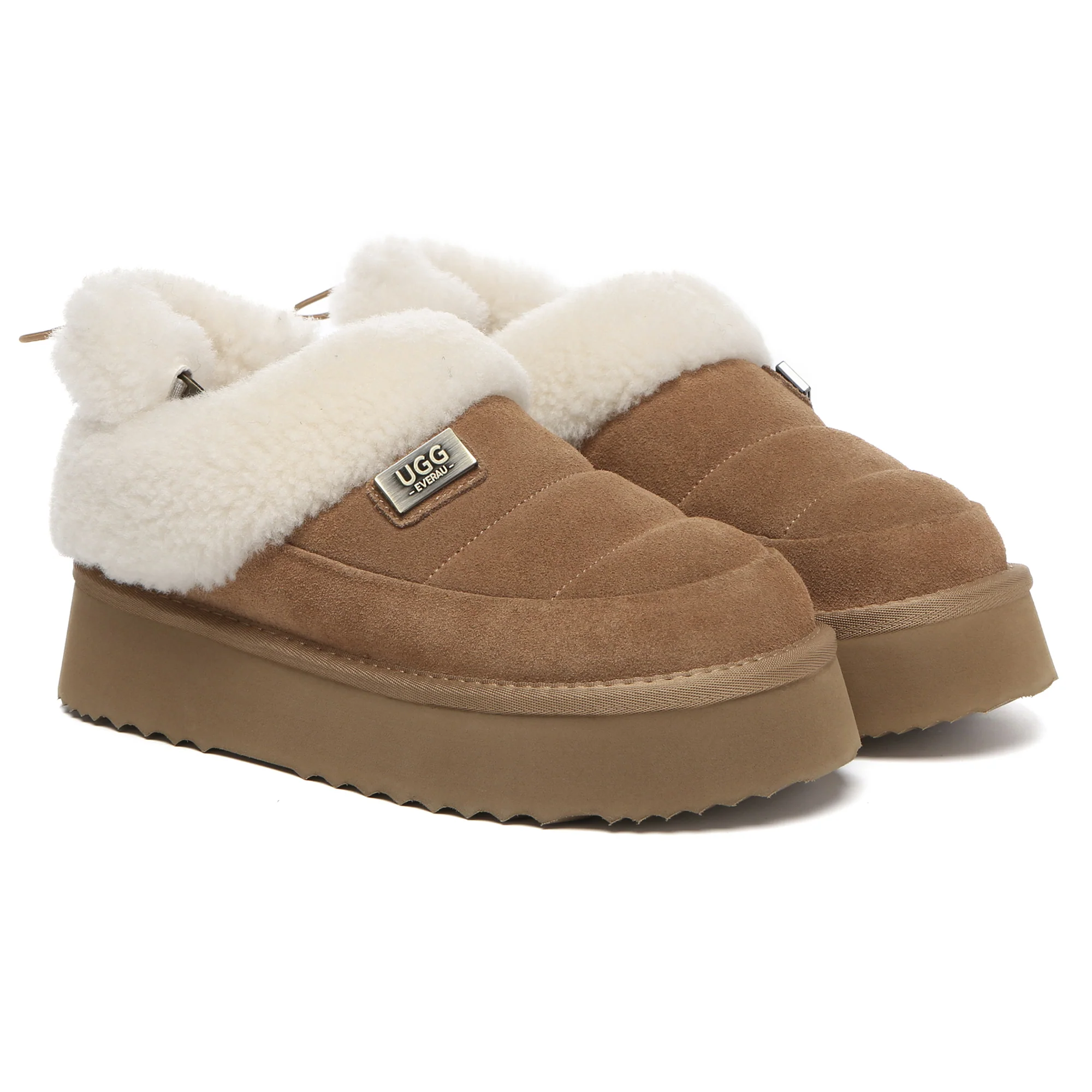 UGG Platform Slingback Muffin Slippers - Image 9