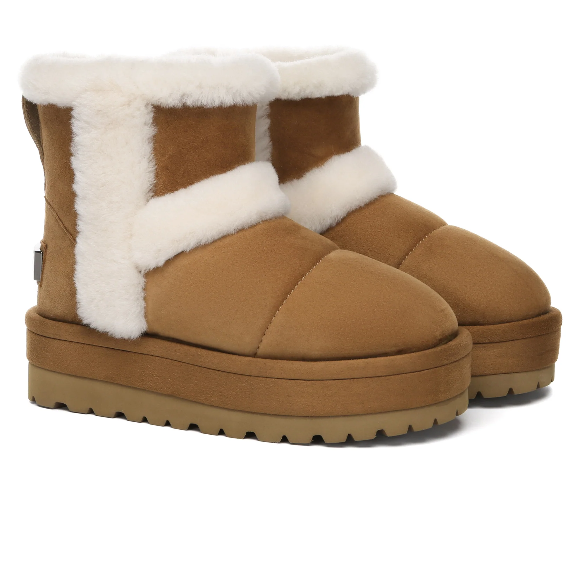 UGG Premium Platform Shearling Fur Boots - Image 4