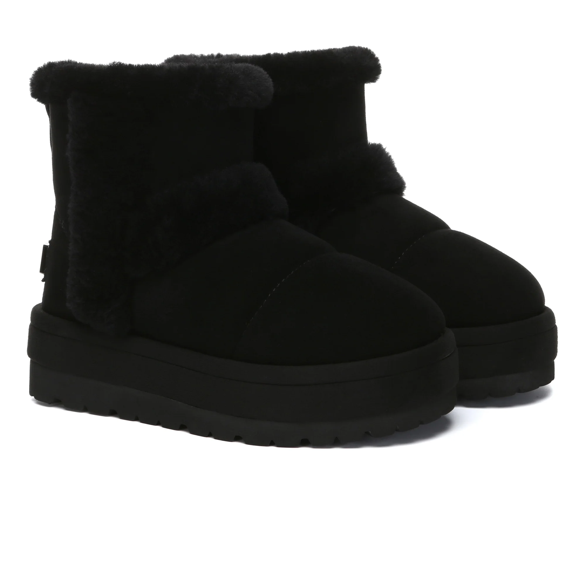 UGG Premium Platform Shearling Fur Boots - Image 9