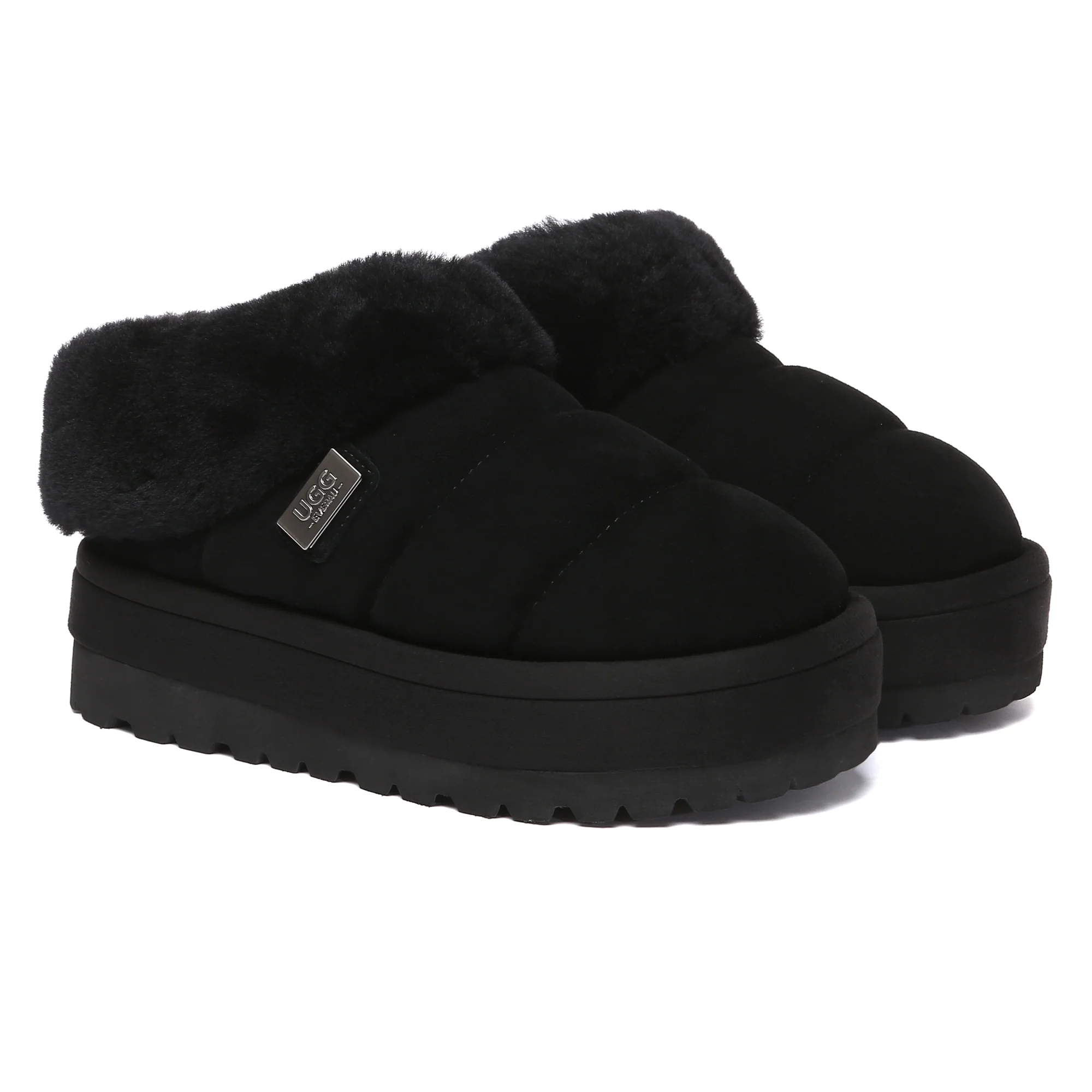 UGG Puffer Ankle Platform Slippers - Image 14