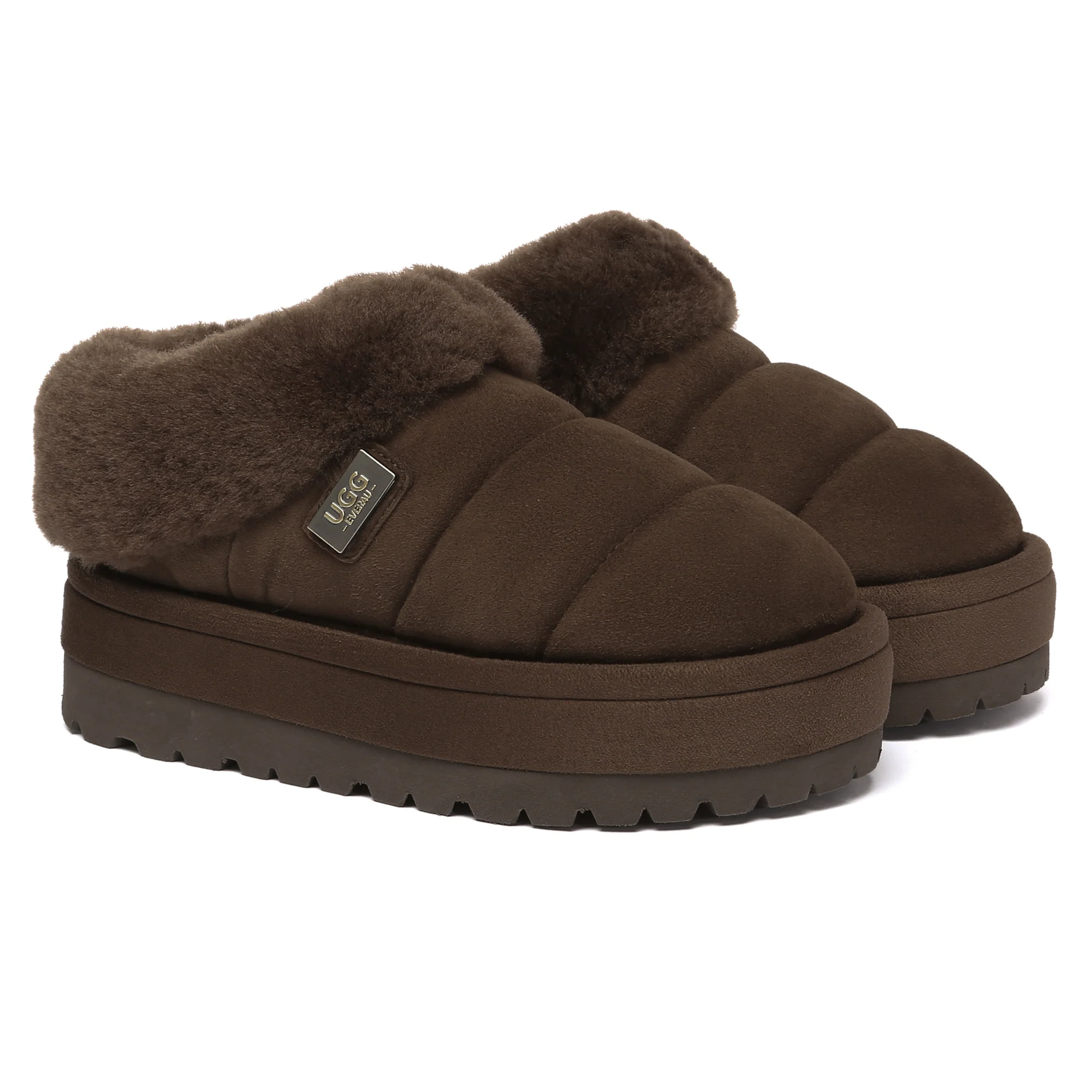 UGG Puffer Ankle Platform Slippers - Image 9