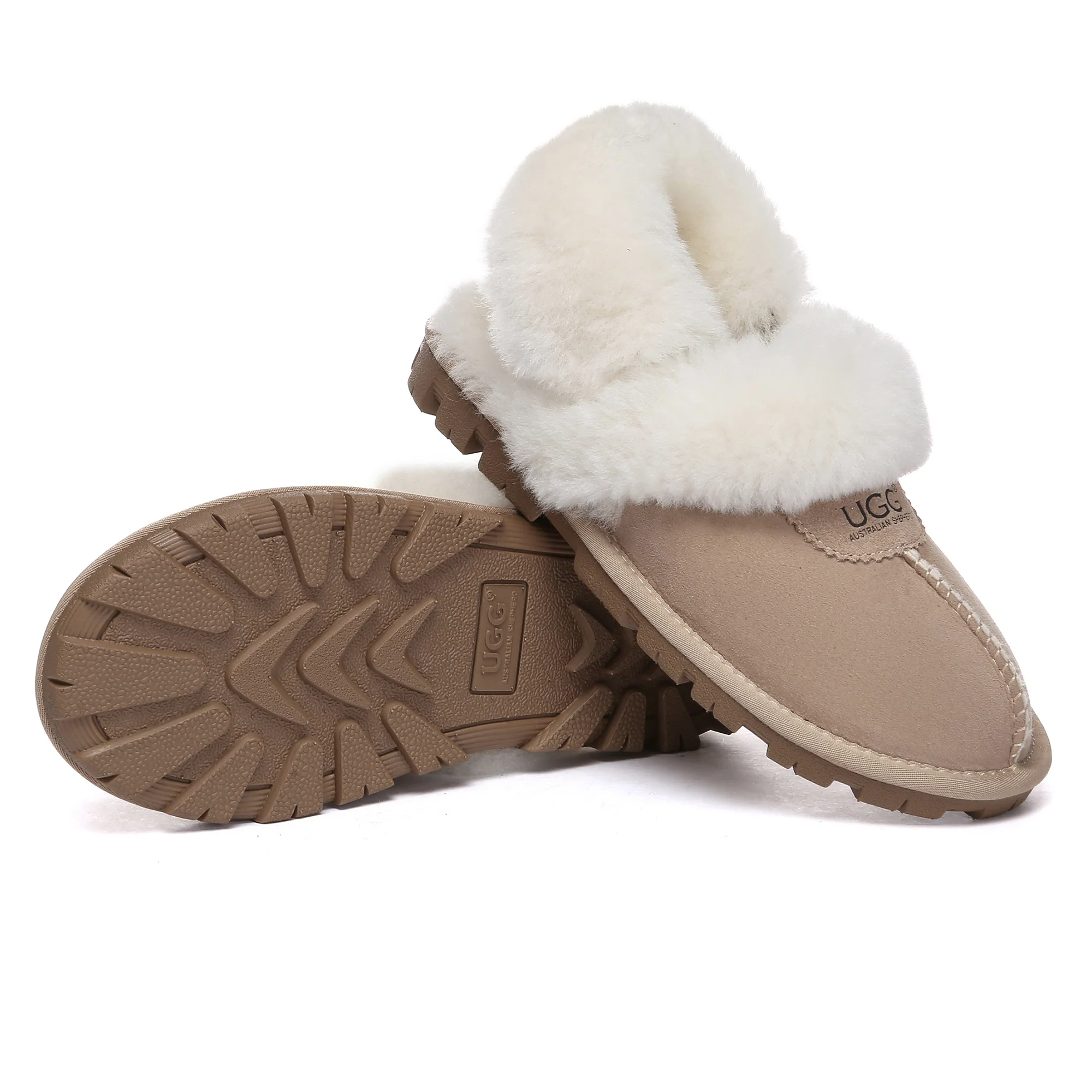 UGG Removable Slingback Waffle Fluffy Slippers - Image 10